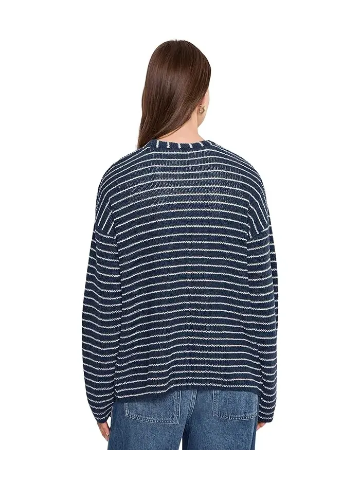 Свитер с V-образным вырезом Miramar Linen Deep V Faherty — изображение 4 из 5, черный
