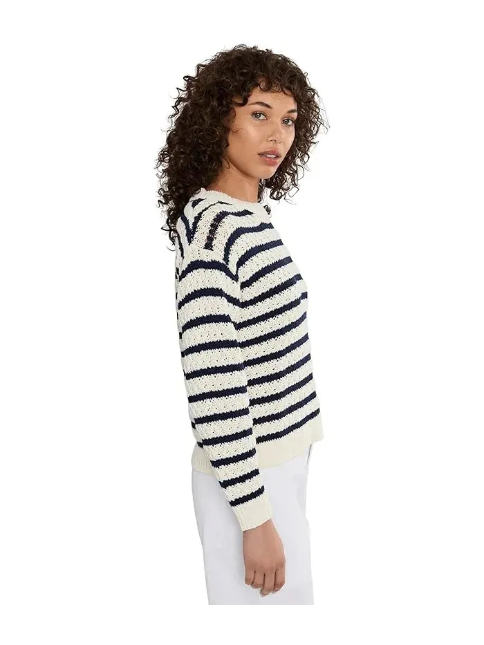 Свитер в полоску Pebblestone Bay Stripe Crew Tommy Bahama — изображение 3 из 5, кокос