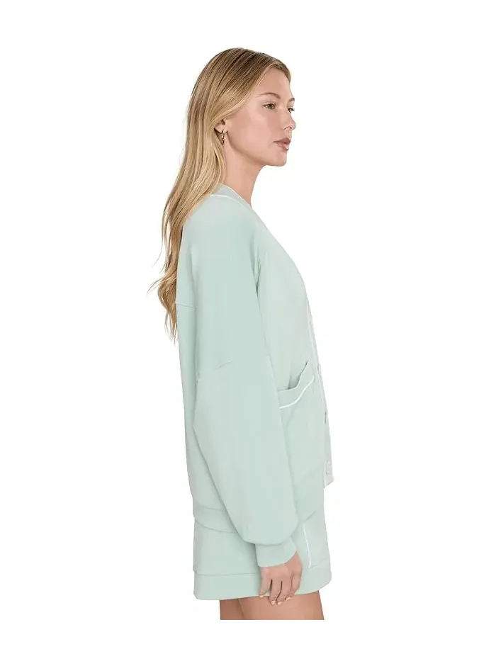 Свитер оверсайз Scottie Cardigan Varley — изображение 3 из 5, голубой
