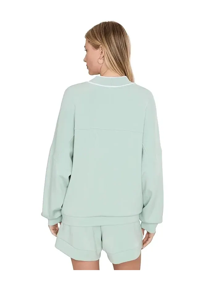 Свитер оверсайз Scottie Cardigan Varley — изображение 4 из 5, голубой