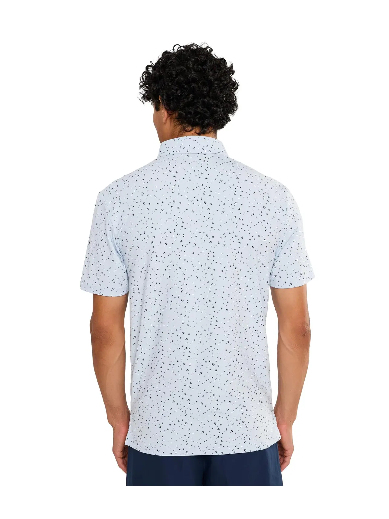 Футболка-поло Ultimate365+ Climacool Butterspun Break Out Print Adidas Golf — изображение 4 из 5, небесно-голубой
