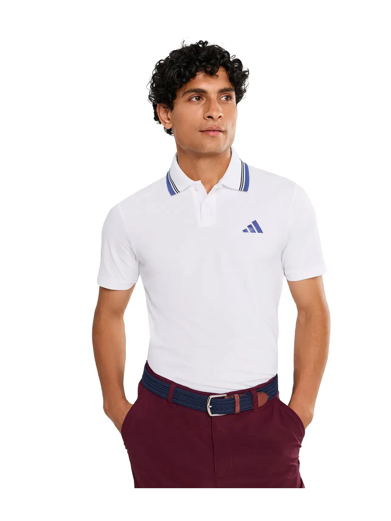 Футболка-поло Ultimate365 Tour Climacool+ Adidas Golf — изображение 1 из 5, белый