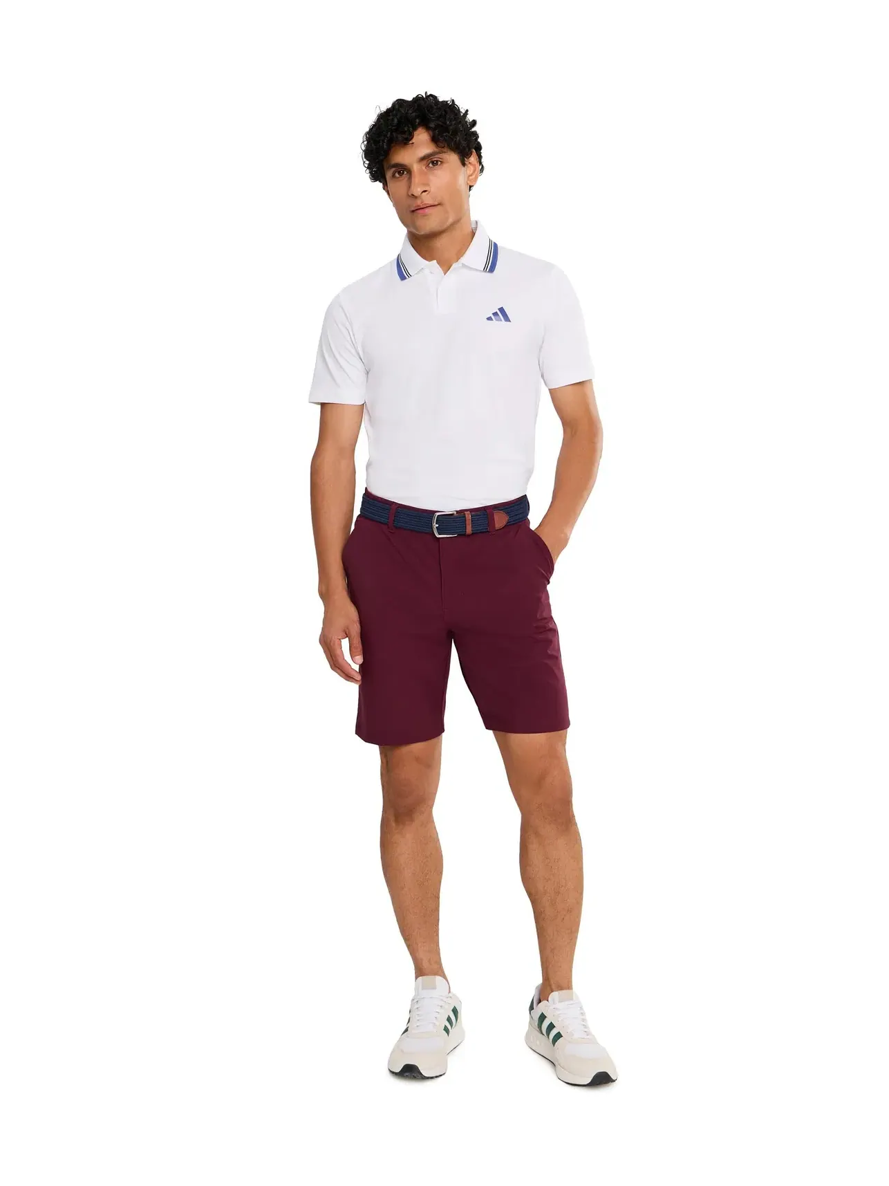 Футболка-поло Ultimate365 Tour Climacool+ Adidas Golf — изображение 2 из 5, белый
