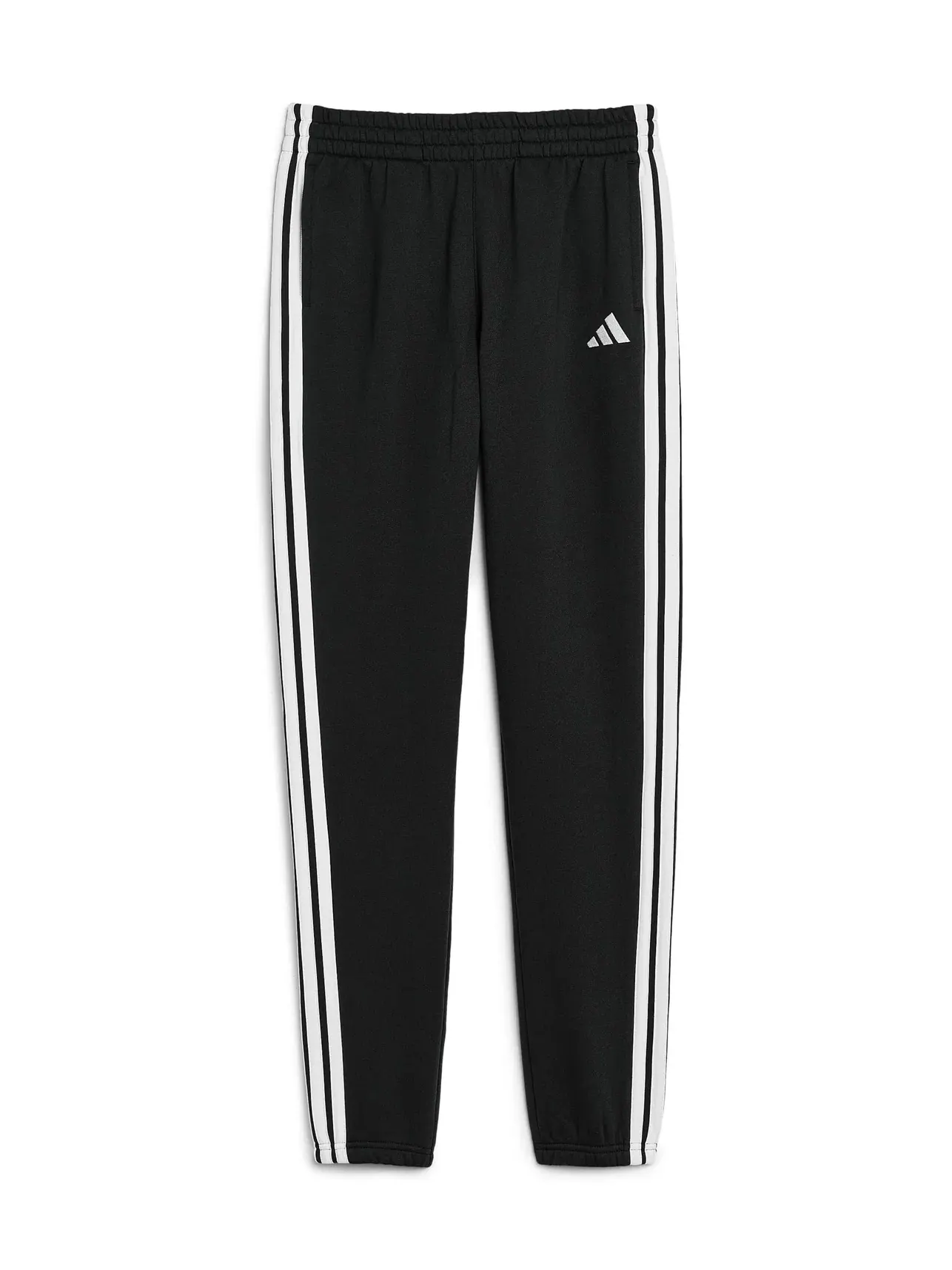 Спортивные брюки из флиса с тремя полосками (для детей постарше) Adidas Kids — черный