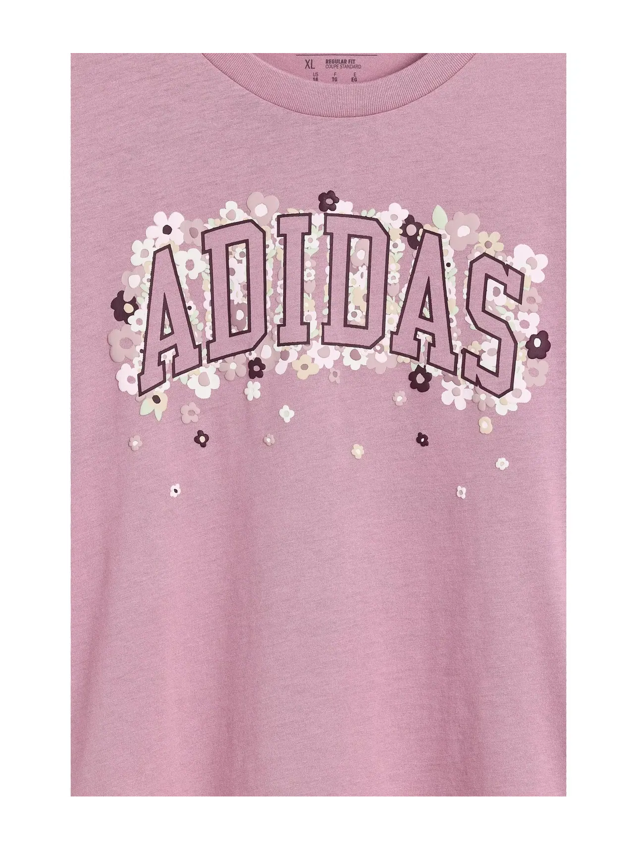 Футболка с длинным рукавом и круглым вырезом (для детей постарше) Adidas Kids — изображение 3 из 3, бежевый