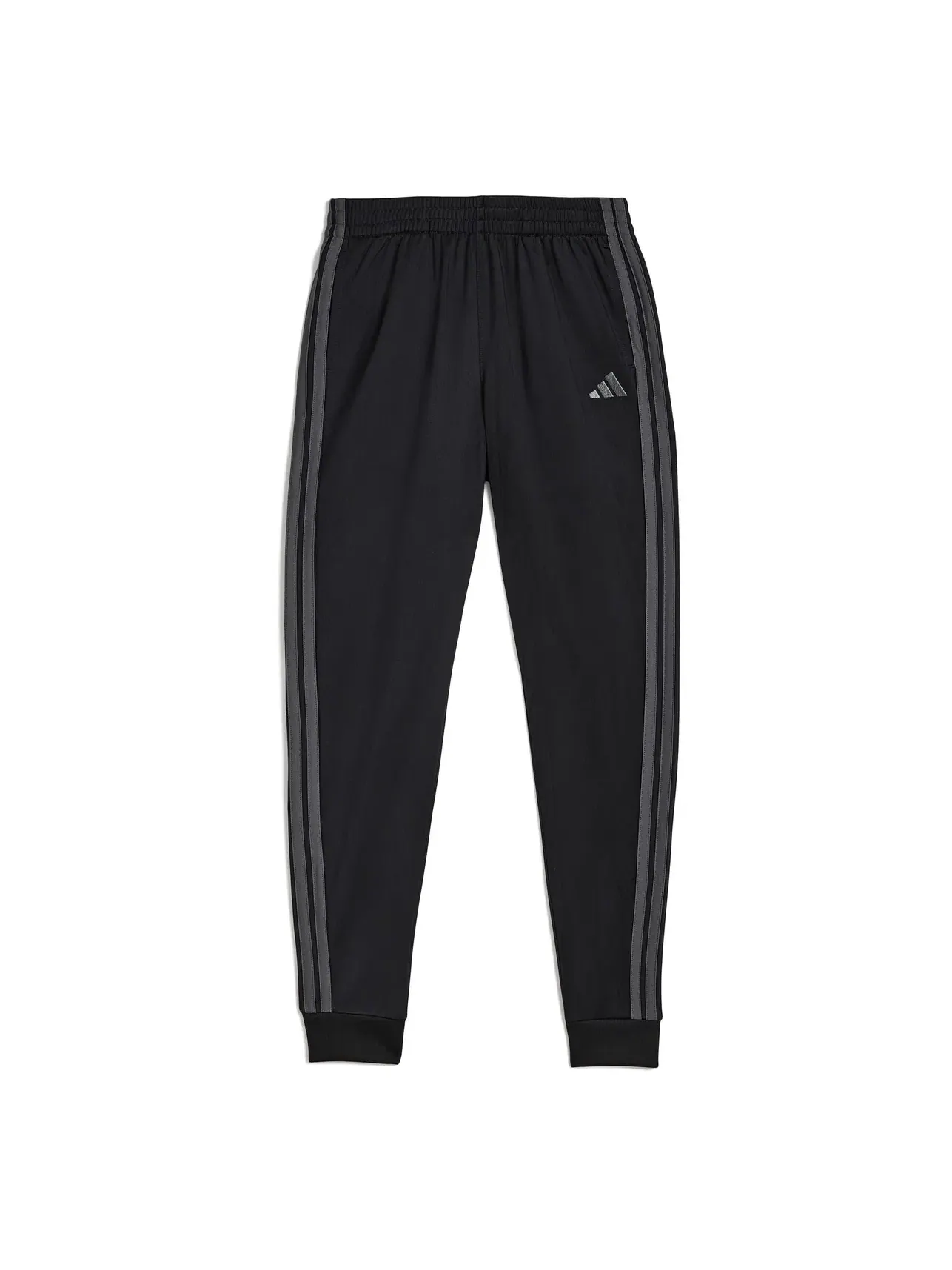 Спортивные брюки из трикотажа с тремя полосками (для детей постарше) Adidas Kids — изображение 1 из 3, черный/серый