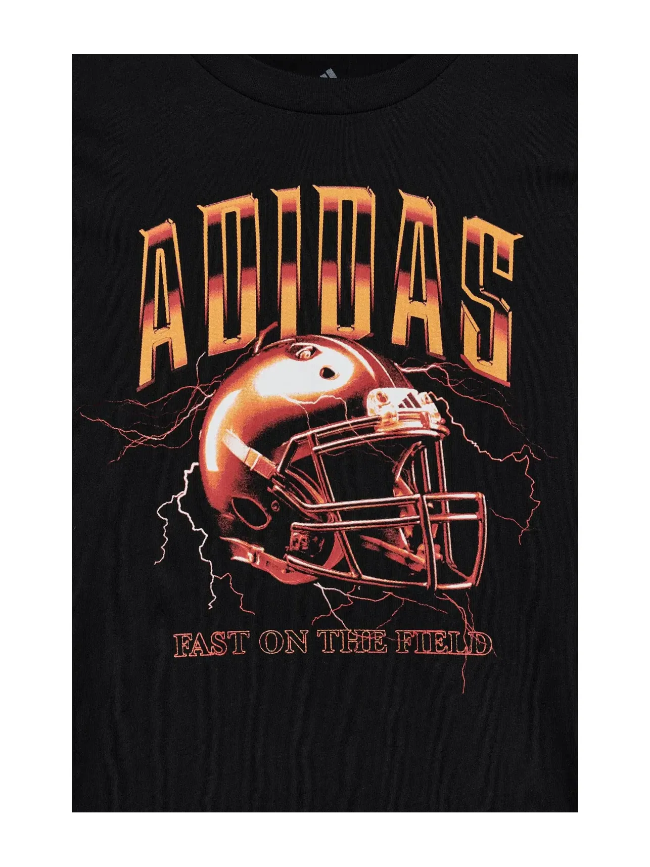 Футболка Football Energy Tee (для детей постарше) Adidas Kids — изображение 3 из 3, черный/красный