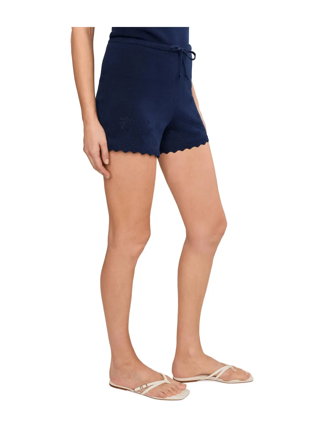 Шорты «Розалия с кружевным подолом» 525 America — изображение 3 из 5, синий