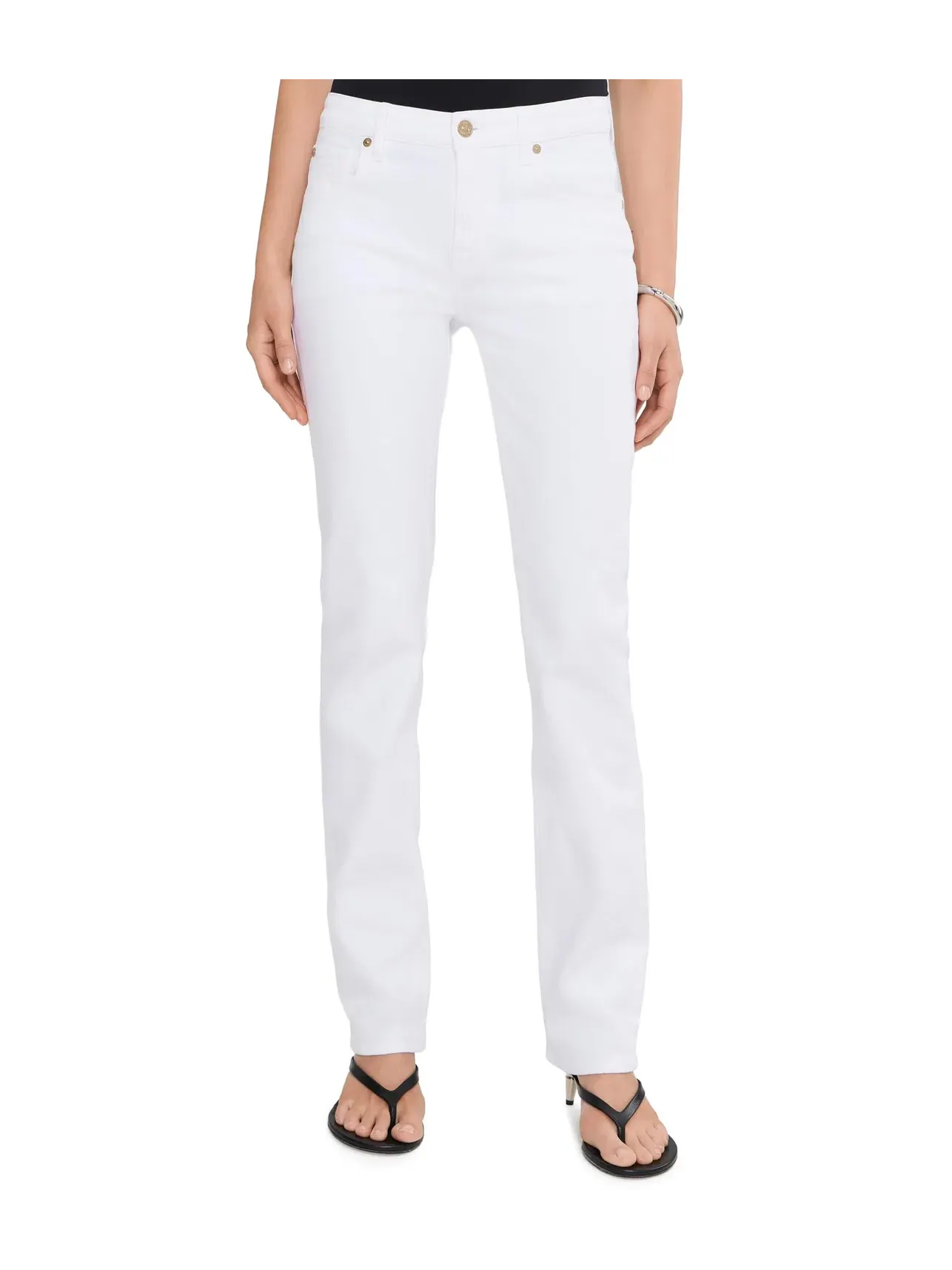 Джинсы зауженные The Slim 7 For All Mankind — изображение 1 из 5, белый
