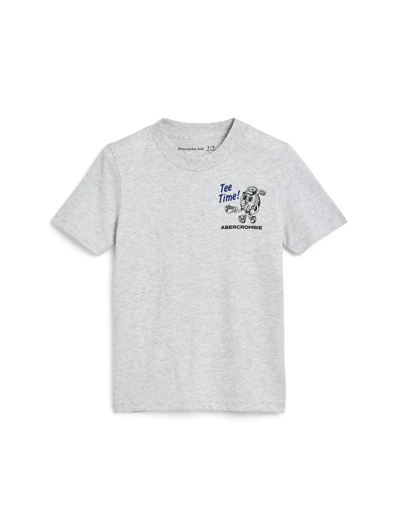 Футболка Tee Time Tee (для больших детей) Abercrombie Kids — изображение 1 из 3, светлый серый
