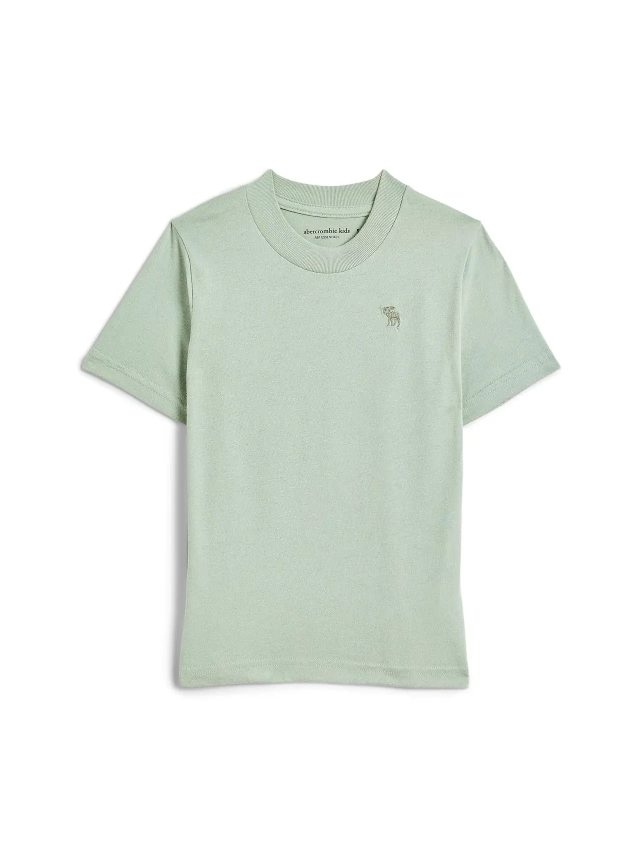 Базовая футболка с коротким рукавом (для маленьких и больших детей) Abercrombie Kids — изображение 1 из 3, голубой серый