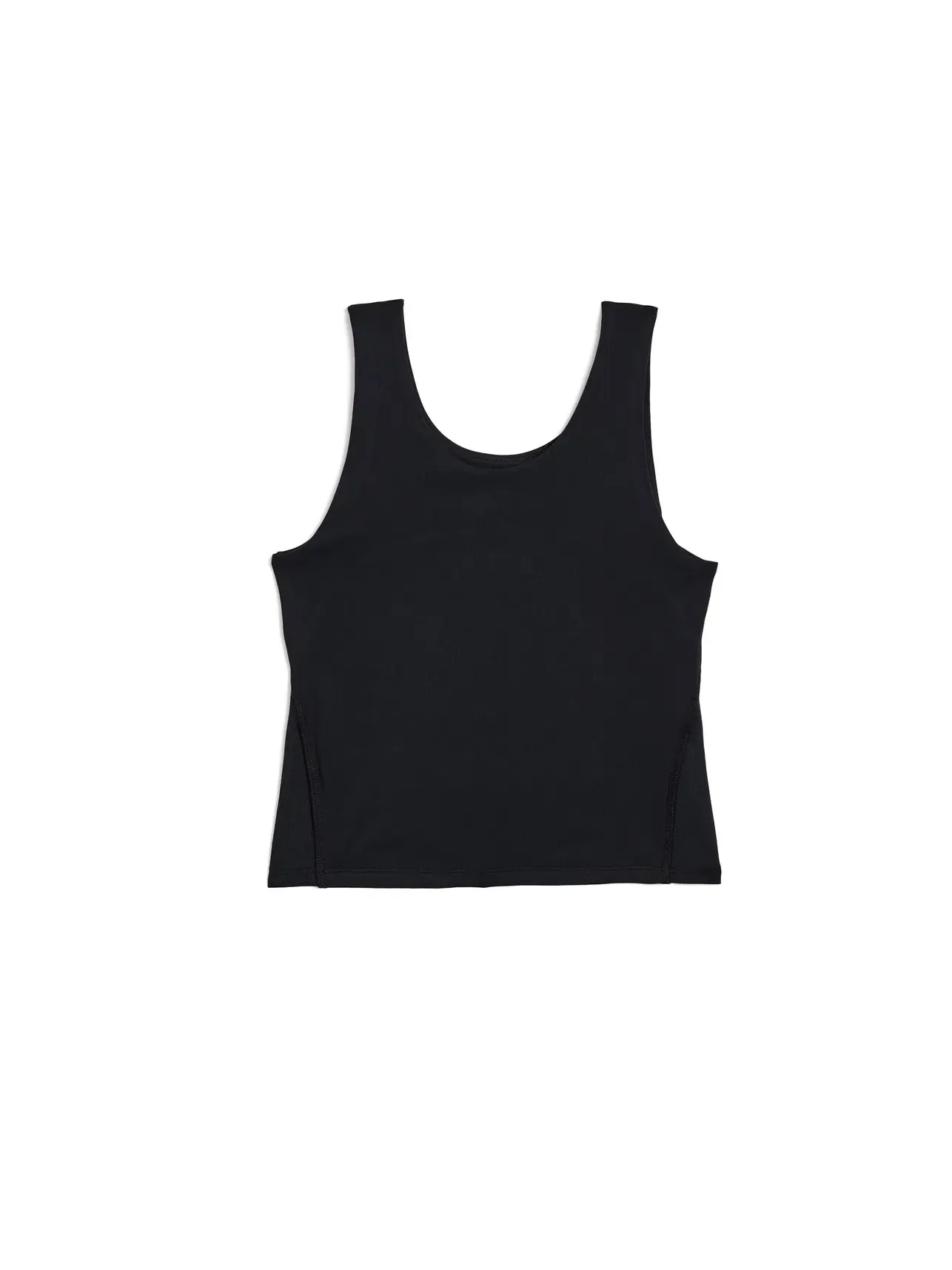Топ-кроп YPB Cropped Active Tank (для маленьких и больших детей) Abercrombie Kids — изображение 1 из 3, черный