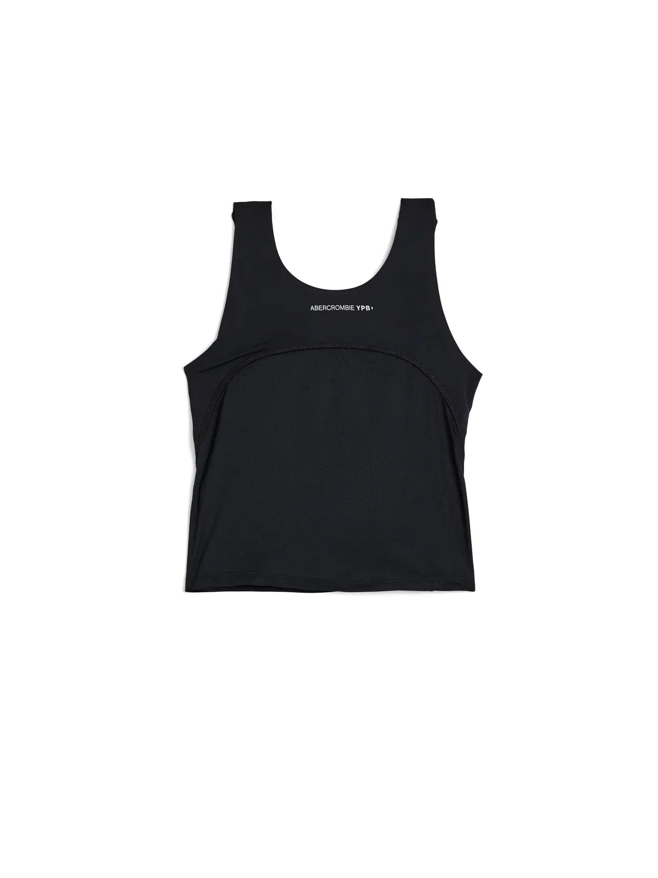 Топ-кроп YPB Cropped Active Tank (для маленьких и больших детей) Abercrombie Kids — изображение 2 из 3, черный