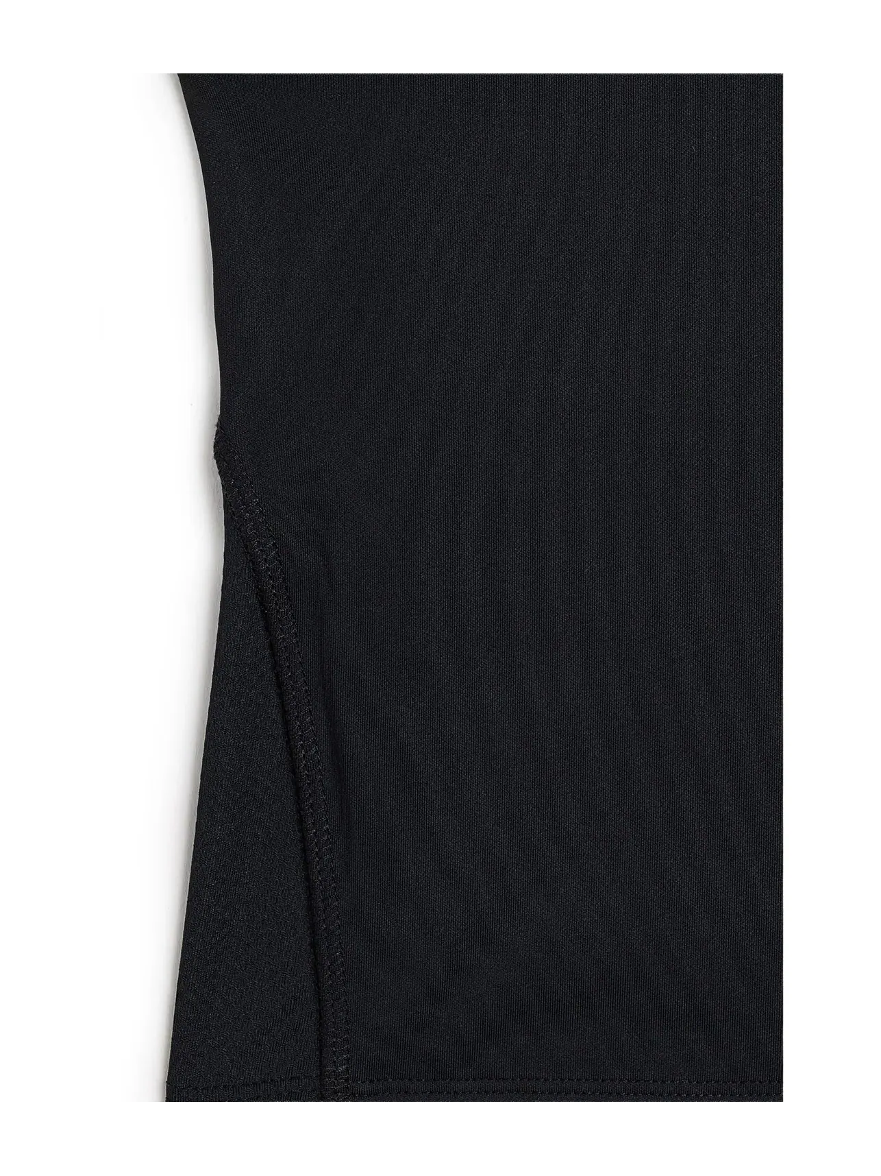 Топ-кроп YPB Cropped Active Tank (для маленьких и больших детей) Abercrombie Kids — изображение 3 из 3, черный