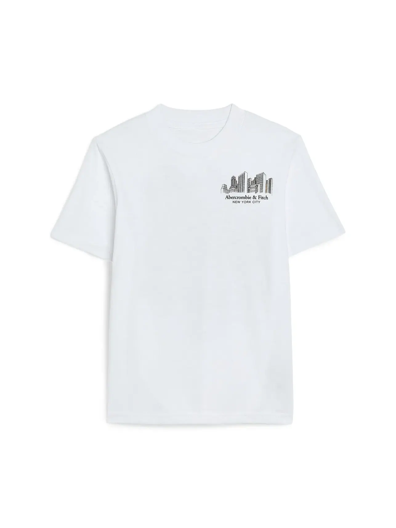 Футболка NYC Sketch (для маленьких и больших детей) Abercrombie Kids — изображение 1 из 3, яркий белый