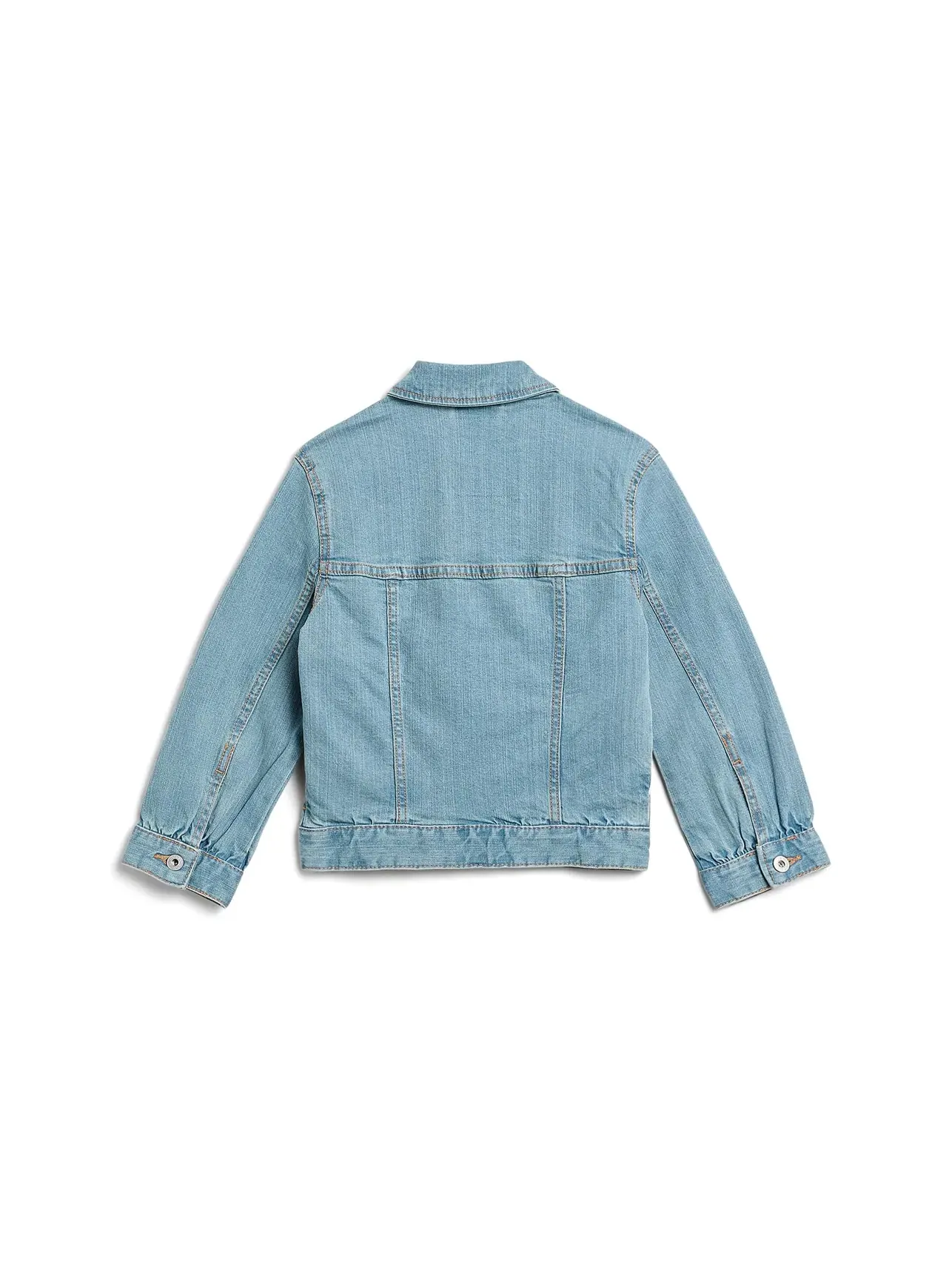 Джинсовая куртка с вышивкой (для маленьких и больших детей) Abercrombie Kids — изображение 2 из 3, прозрачный