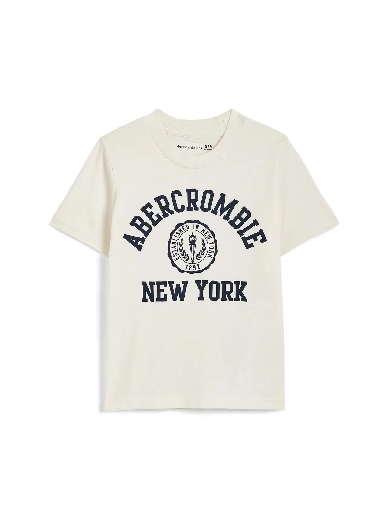 Футболка с эмблемой Y2K (для маленьких и больших детей) Abercrombie Kids — изображение 1 из 3, жет
