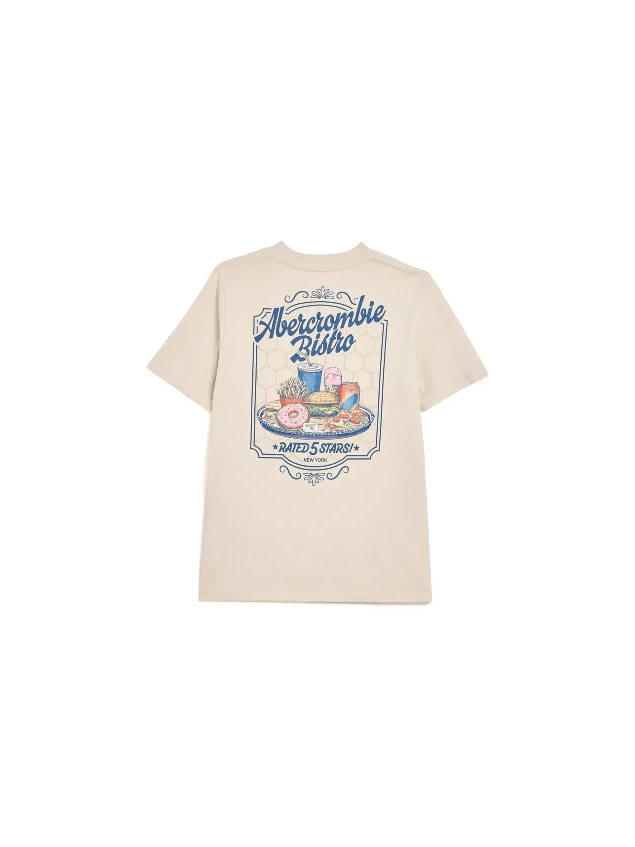 Футболка «Бистро» (для детей постарше) Abercrombie Kids — изображение 2 из 3, овсяный