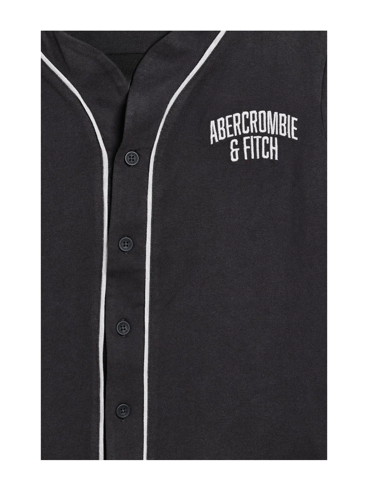 Футболка-бейсболка с отделкой Piped Baseball Tee (для больших детей) Abercrombie Kids — изображение 3 из 3, орхидейный