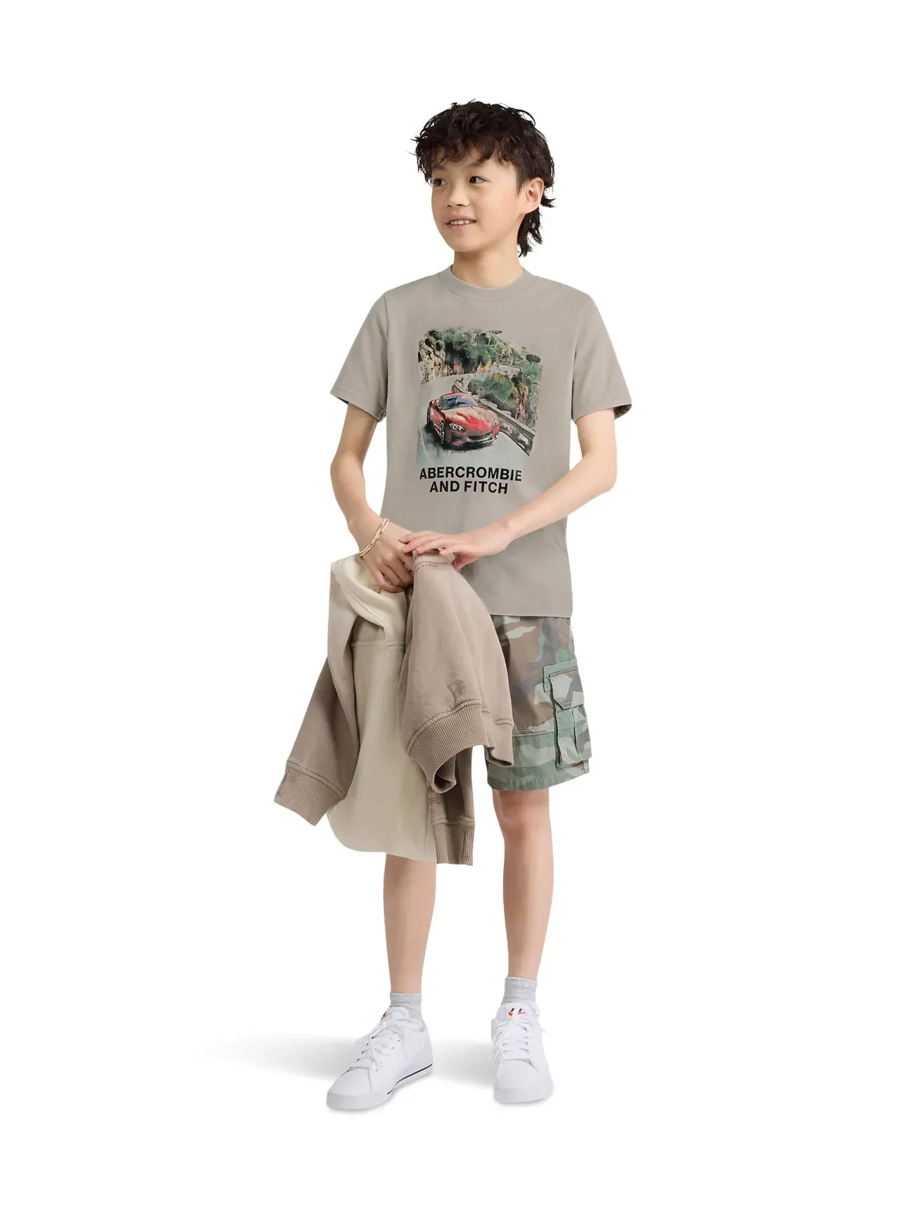 Футболка Joyride (для маленьких и больших детей) Abercrombie Kids — изображение 2 из 3, тауп