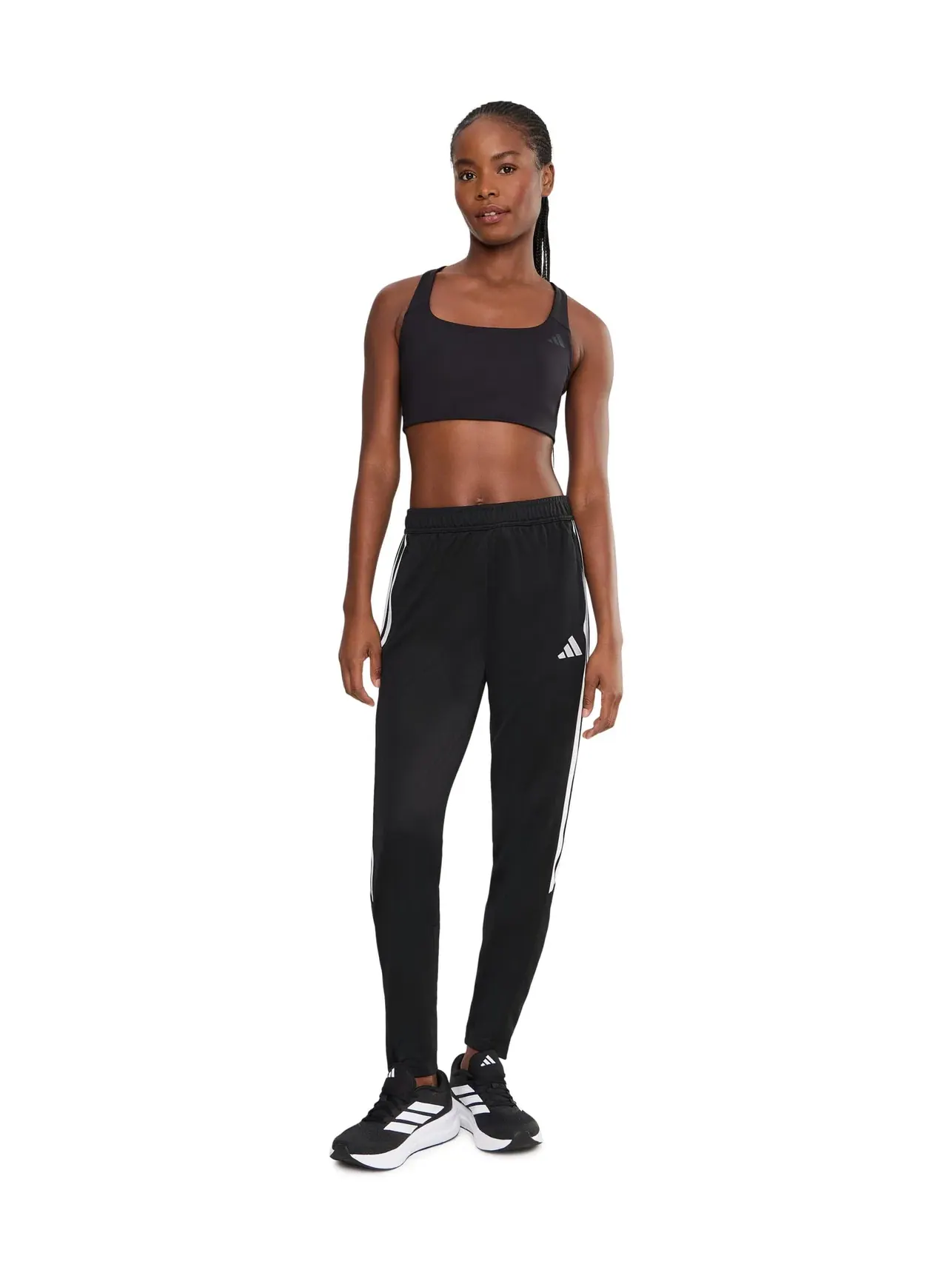 Брюки тренировочные Tiro 26 League Training Pants Adidas — изображение 2 из 5, черный/белый