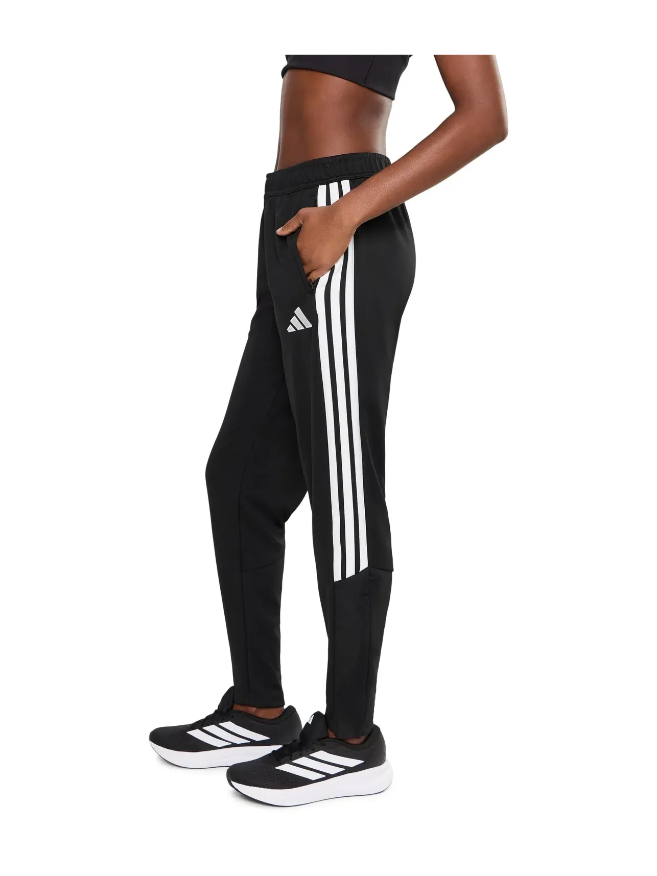 Брюки тренировочные Tiro 26 League Training Pants Adidas — изображение 3 из 5, черный/белый