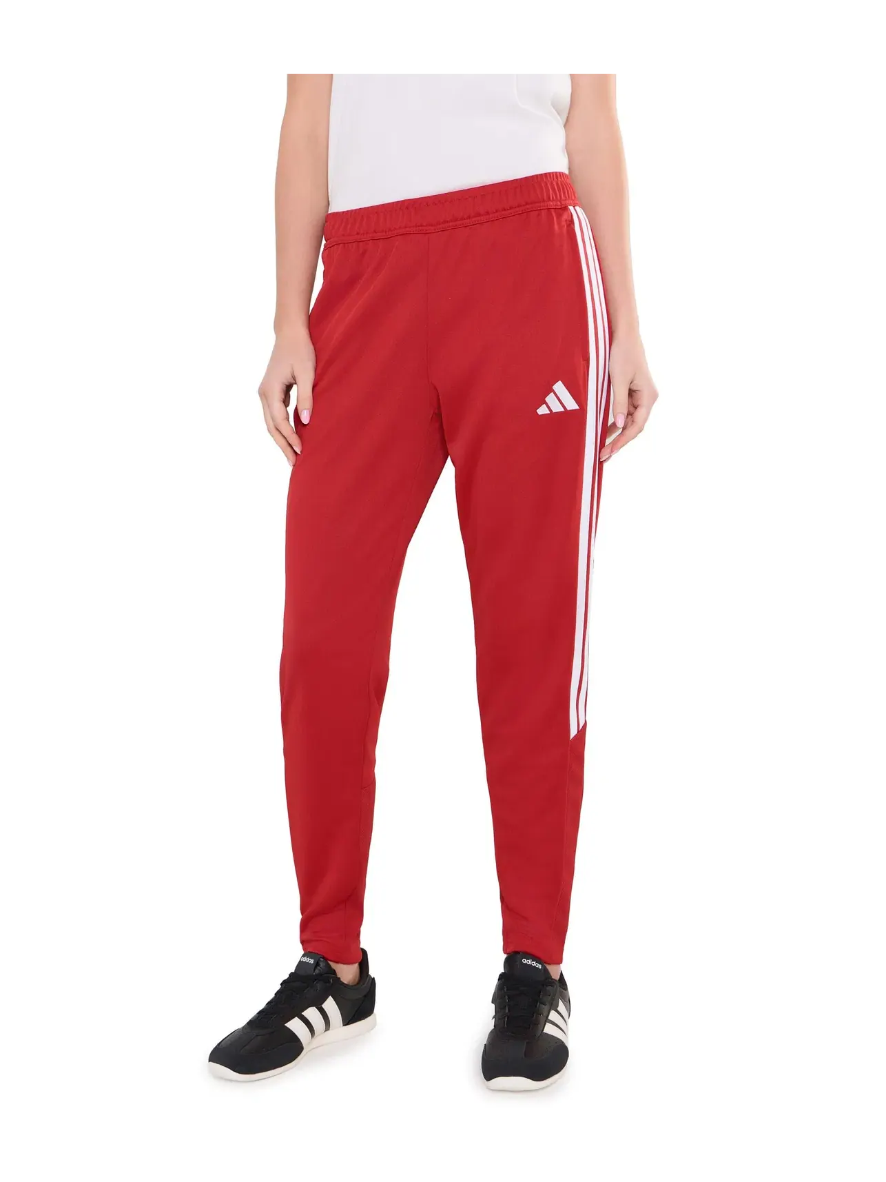 Брюки тренировочные Tiro 26 League Training Pants Adidas — изображение 1 из 5, красный/белый