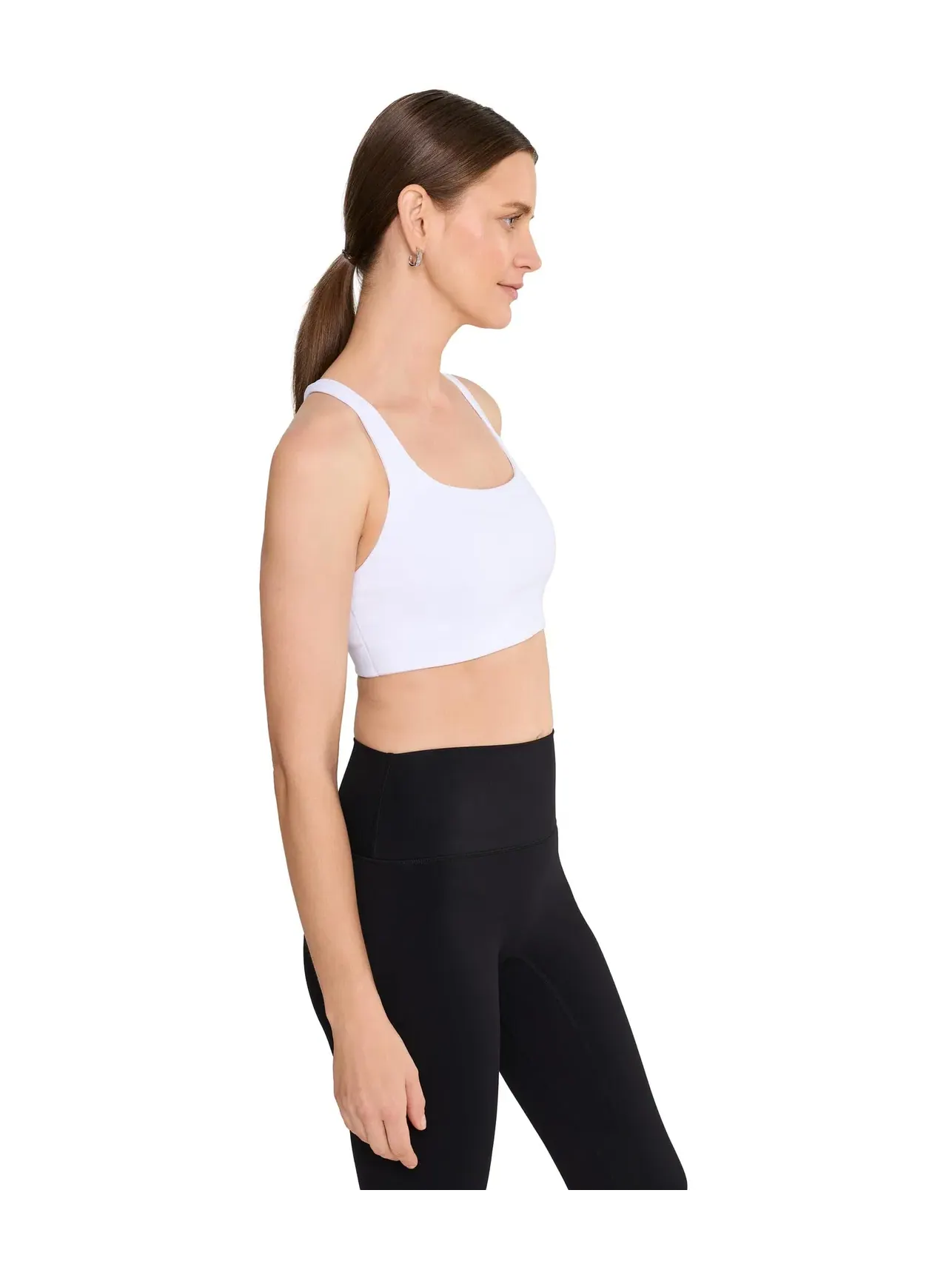 Спортивный бюстгальтер со средней поддержкой Optime Workout Medium-Support Bra Adidas — изображение 3 из 5, белый