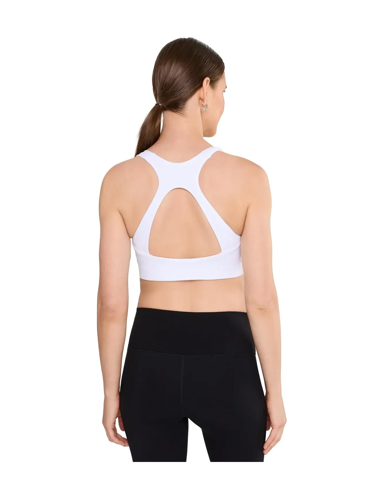 Спортивный бюстгальтер со средней поддержкой Optime Workout Medium-Support Bra Adidas — изображение 4 из 5, белый