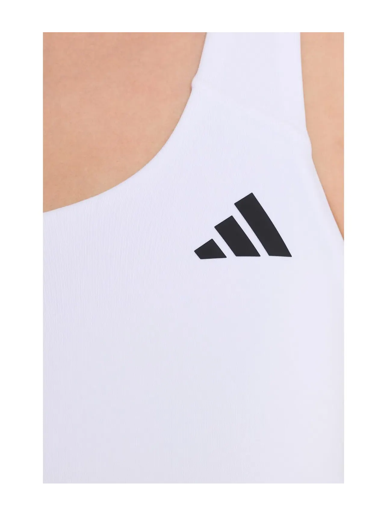 Спортивный бюстгальтер со средней поддержкой Optime Workout Medium-Support Bra Adidas — изображение 5 из 5, белый