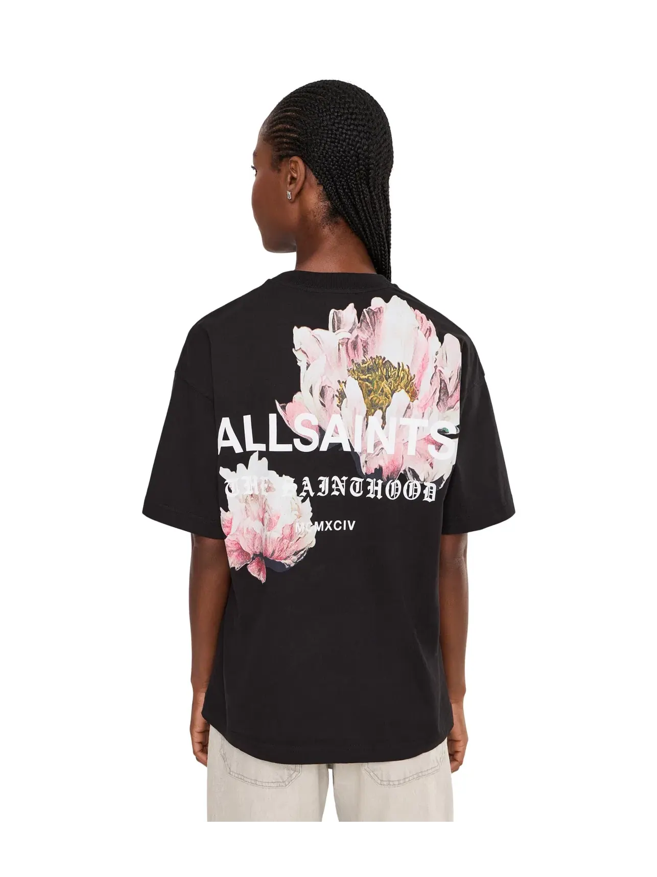 Футболка Eliana Etta Tee Allsaints — изображение 4 из 5, черный