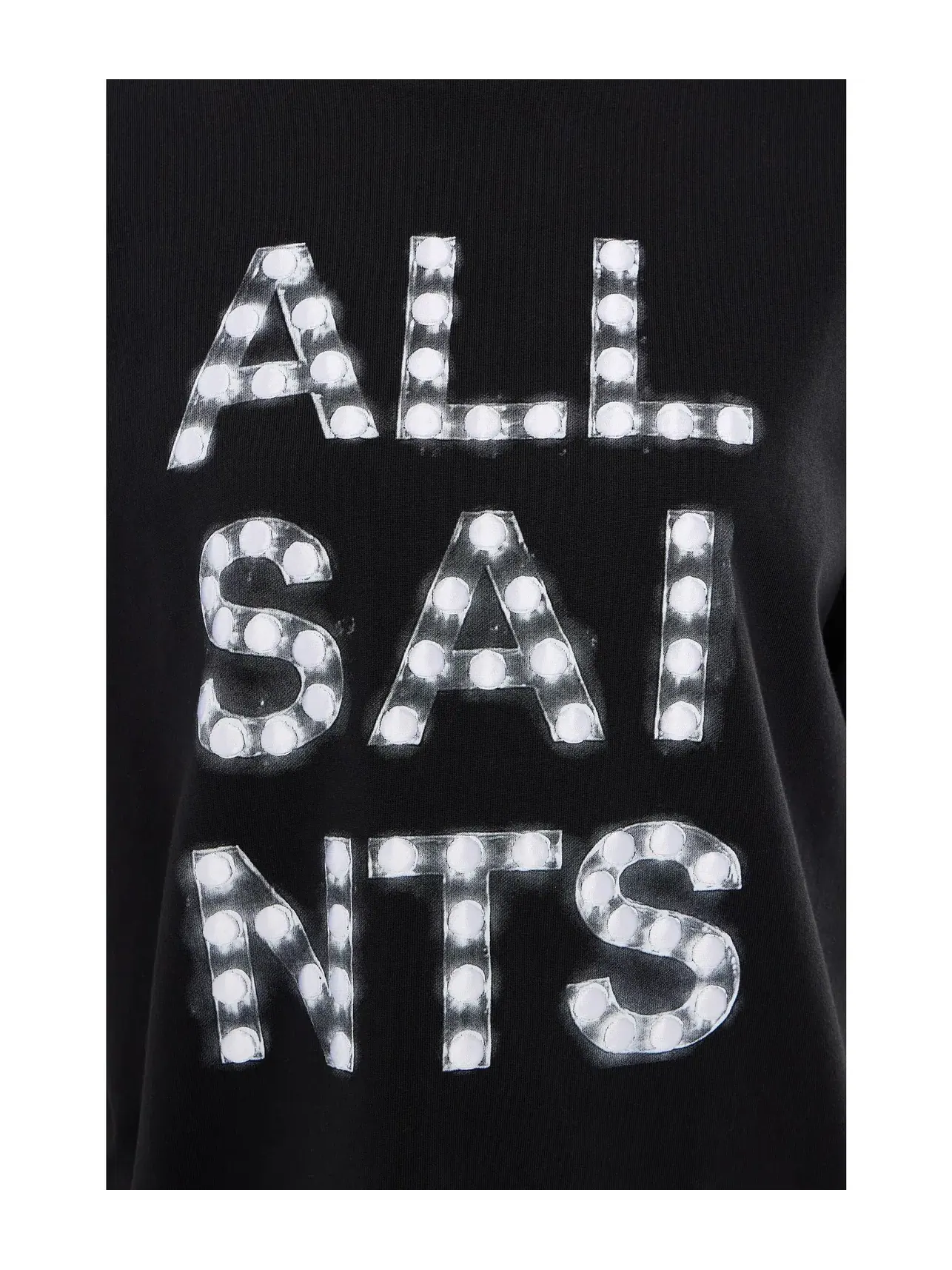 Футболка Neon Etta Allsaints — изображение 5 из 5, черный