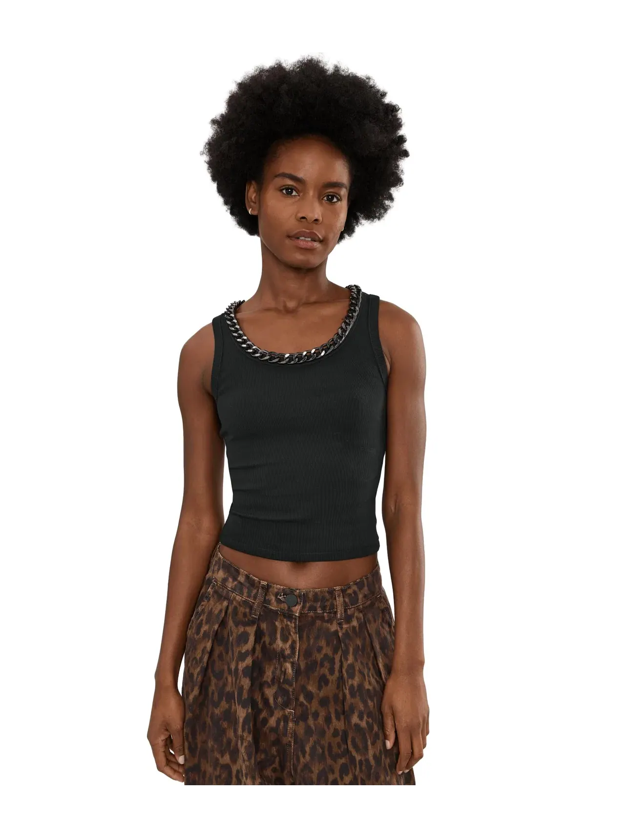 Топ-майка Lucy Tank Allsaints — изображение 1 из 5, черный