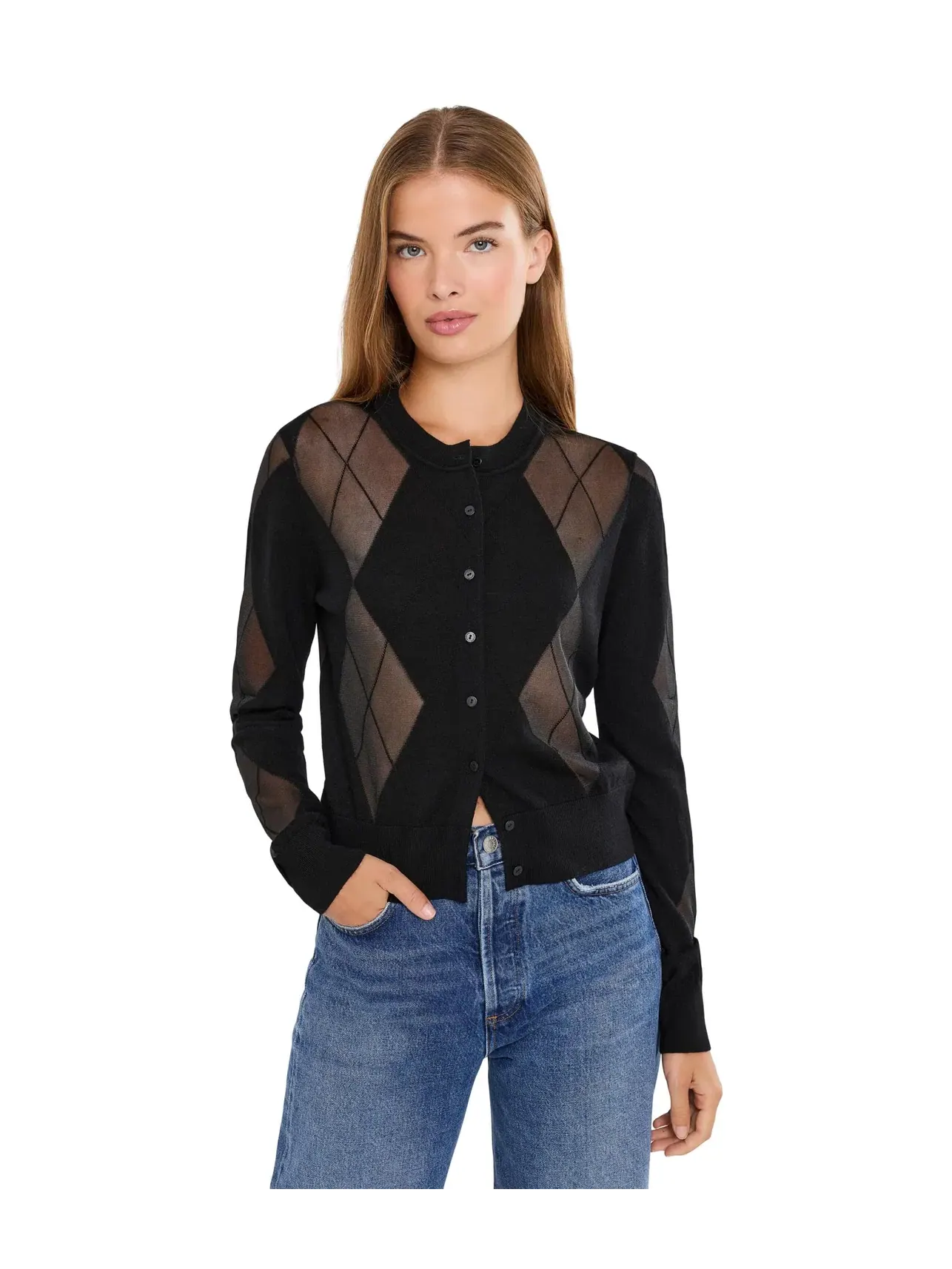Берн Кардиган Allsaints — изображение 1 из 5, черный