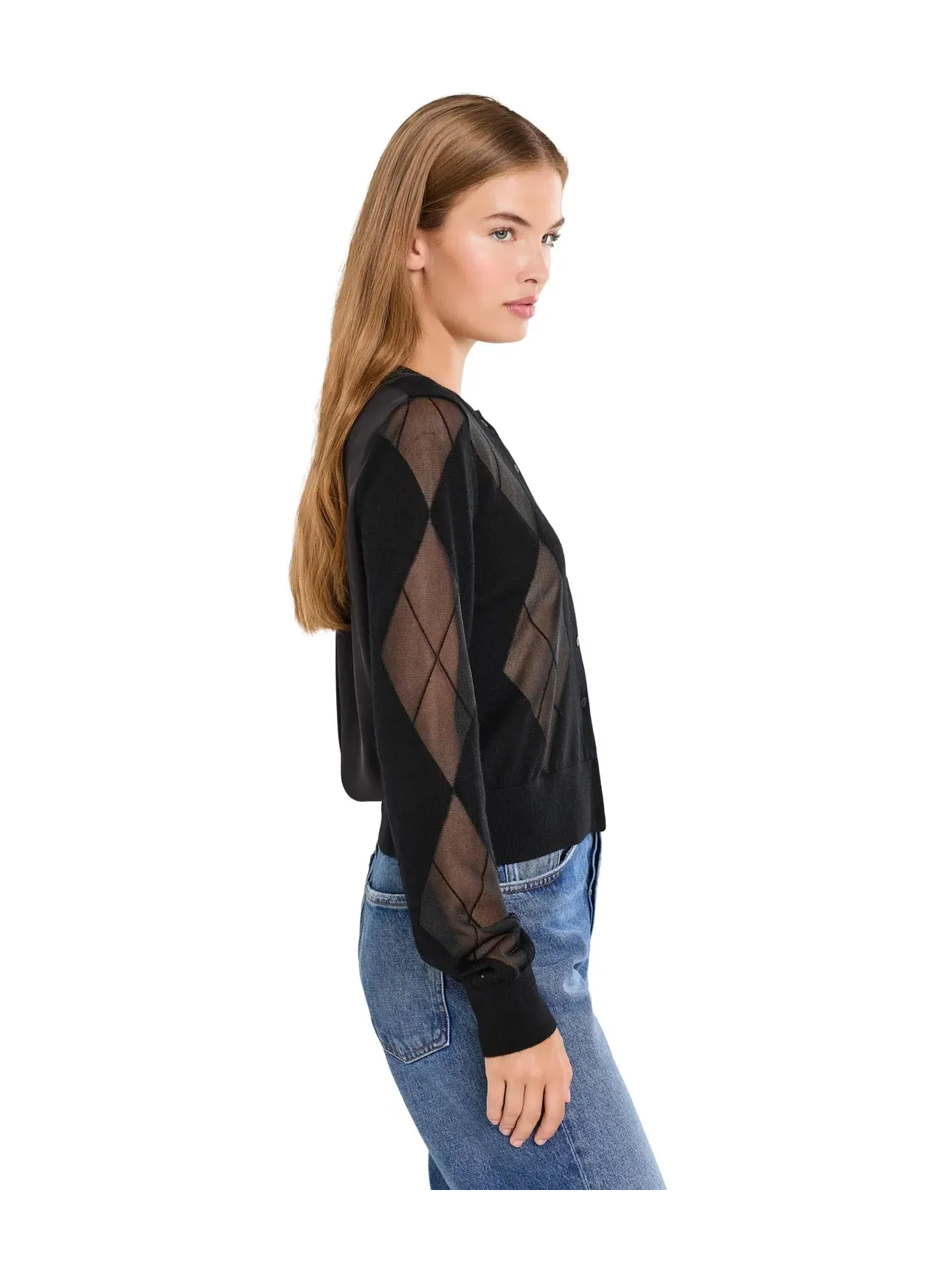 Берн Кардиган Allsaints — изображение 3 из 5, черный