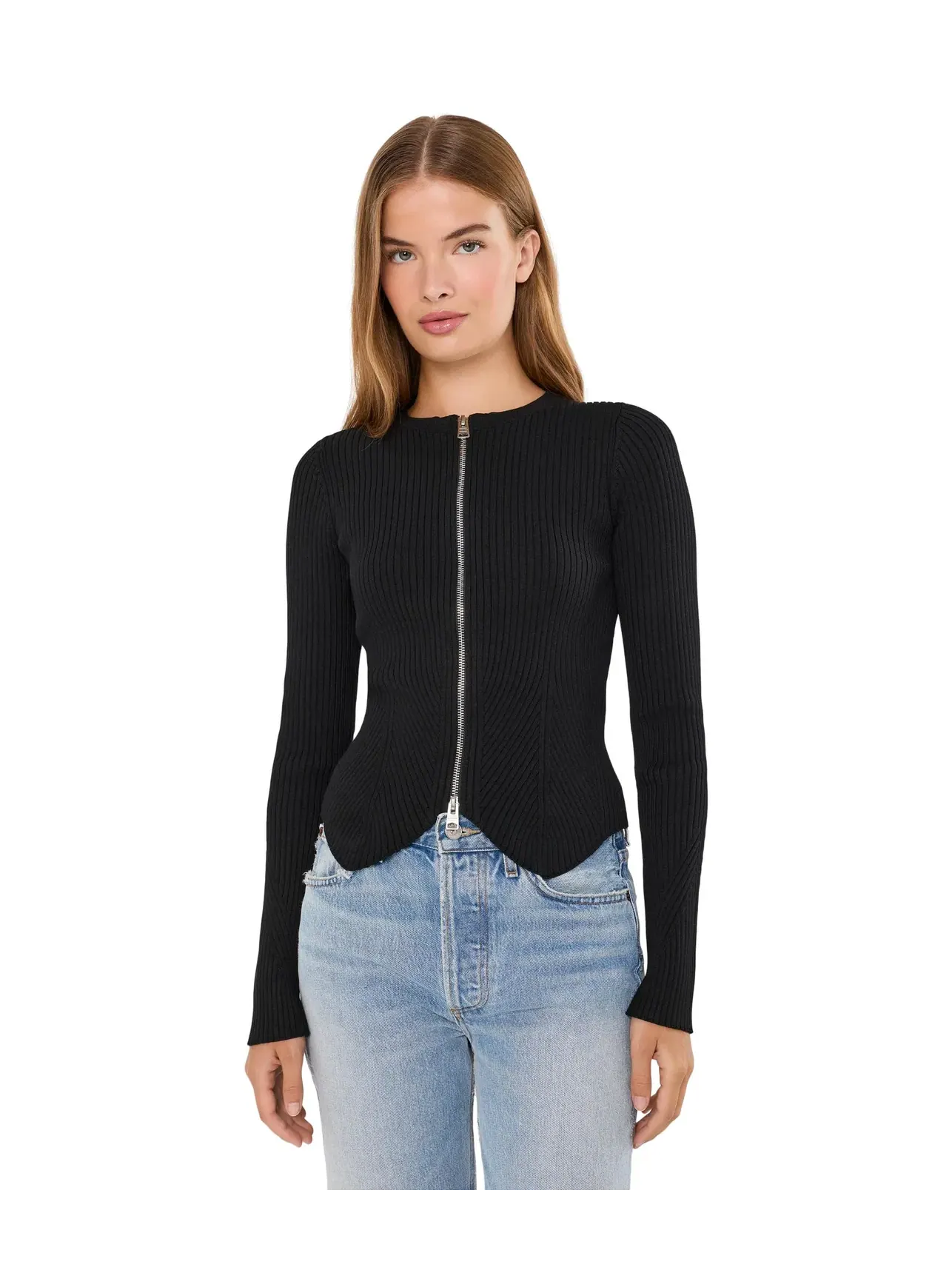 Кардиган Cruz Zip Allsaints — изображение 1 из 5, черный