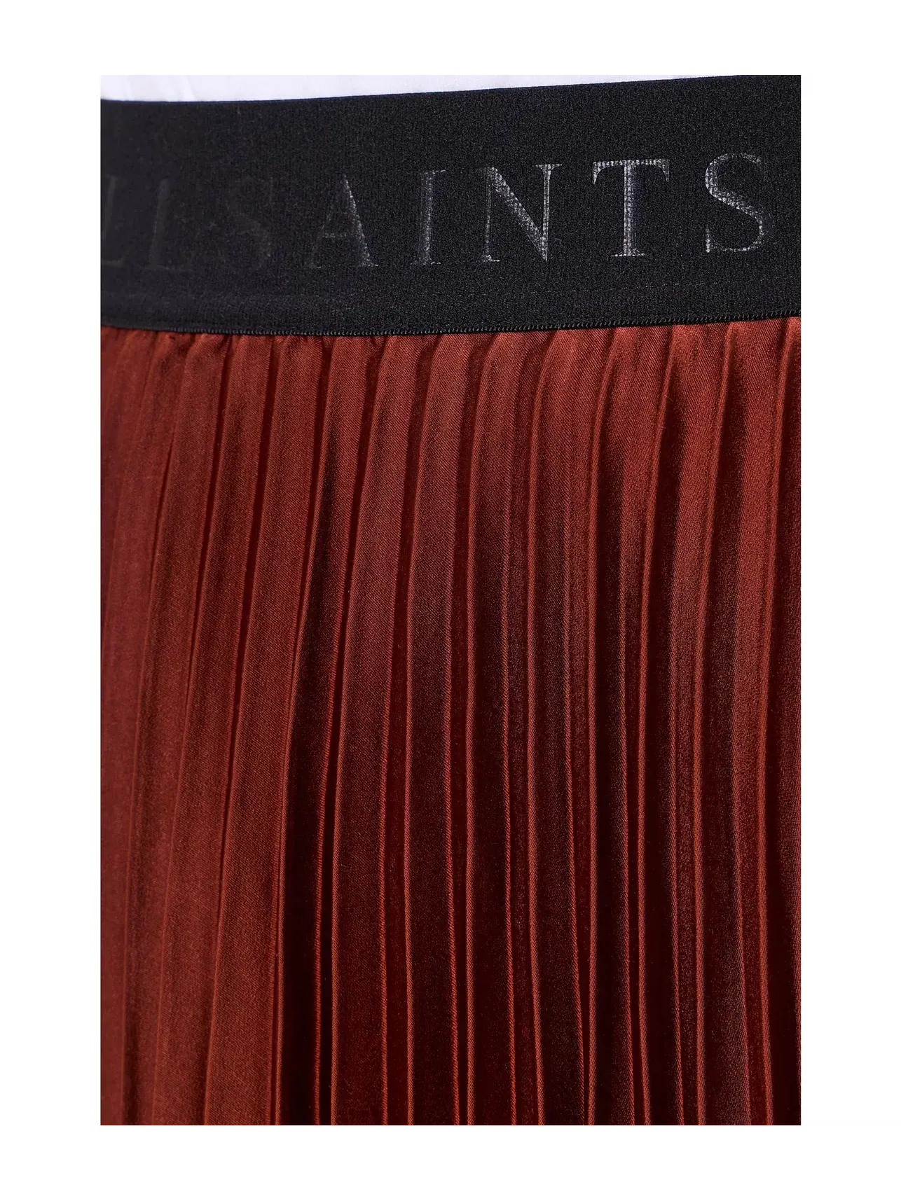 Плиссированная юбка Элизы Allsaints — изображение 5 из 5, бордовый красный