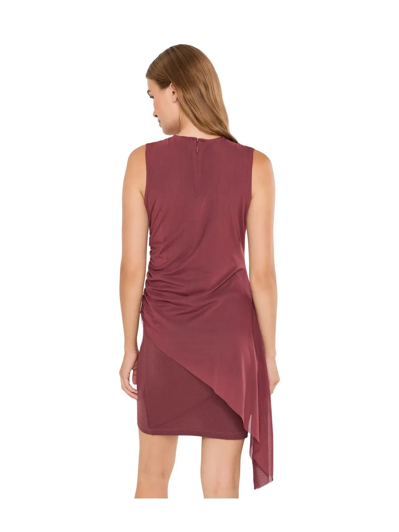Мини-платье без рукавов AllSaints Riley — изображение 4 из 5, красный