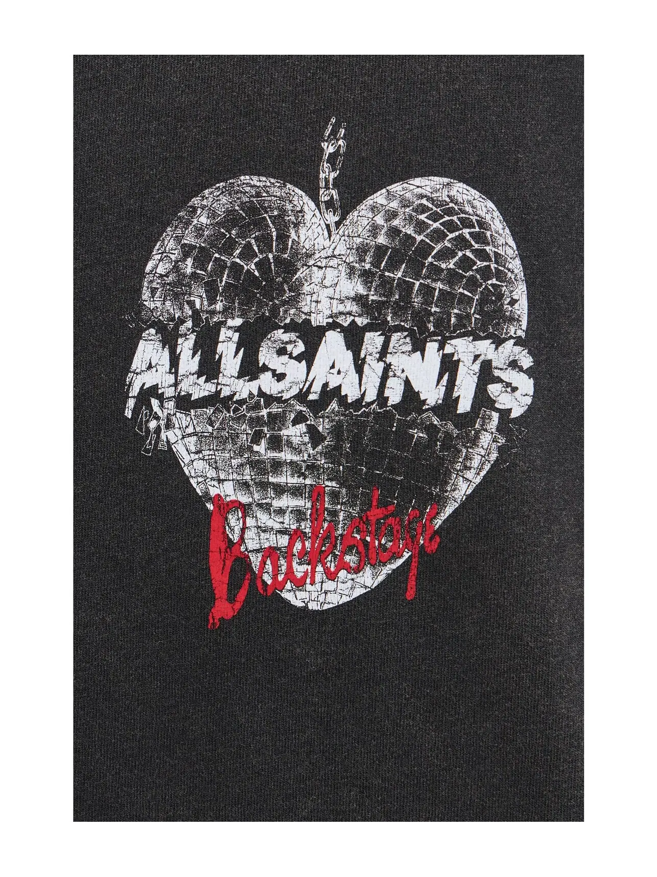 Футболка с коротким рукавом Reflect Allsaints — изображение 5 из 5, черный