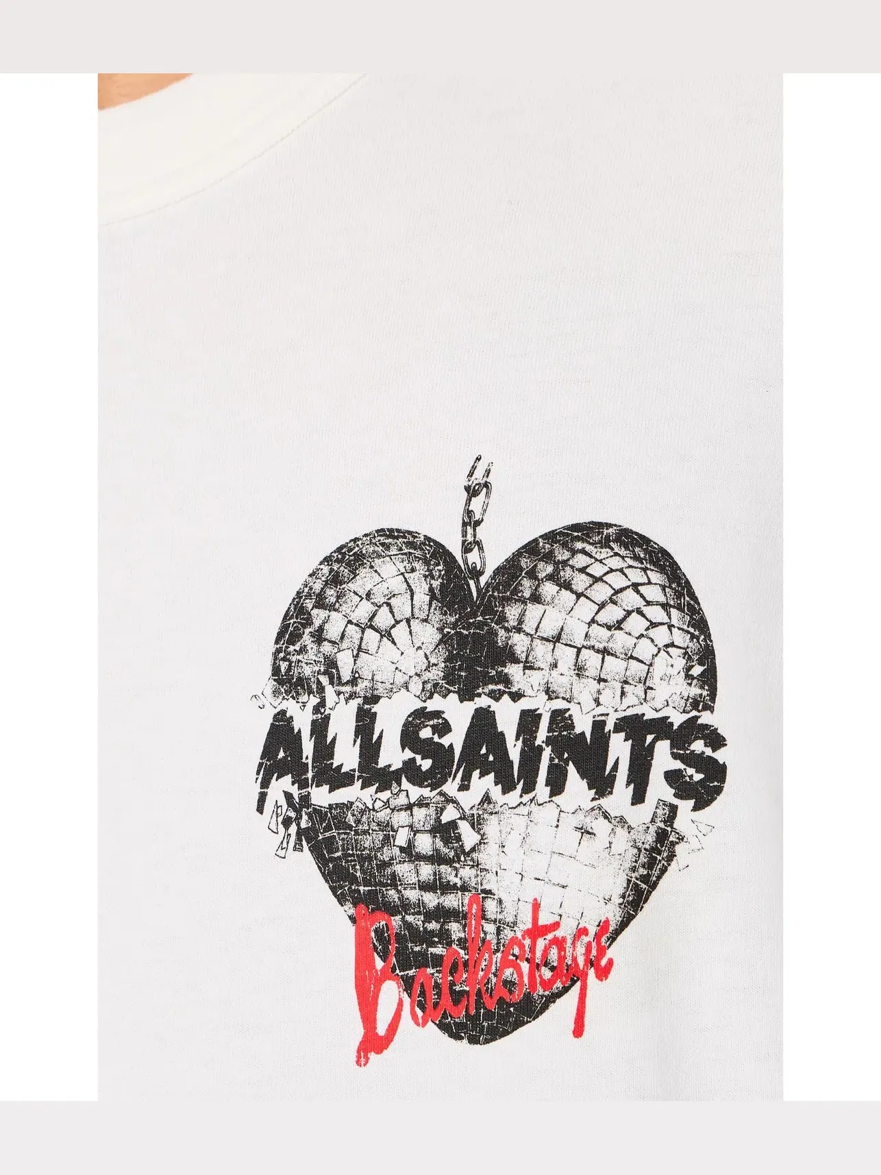 Футболка с коротким рукавом Reflect Allsaints — изображение 5 из 5, белый