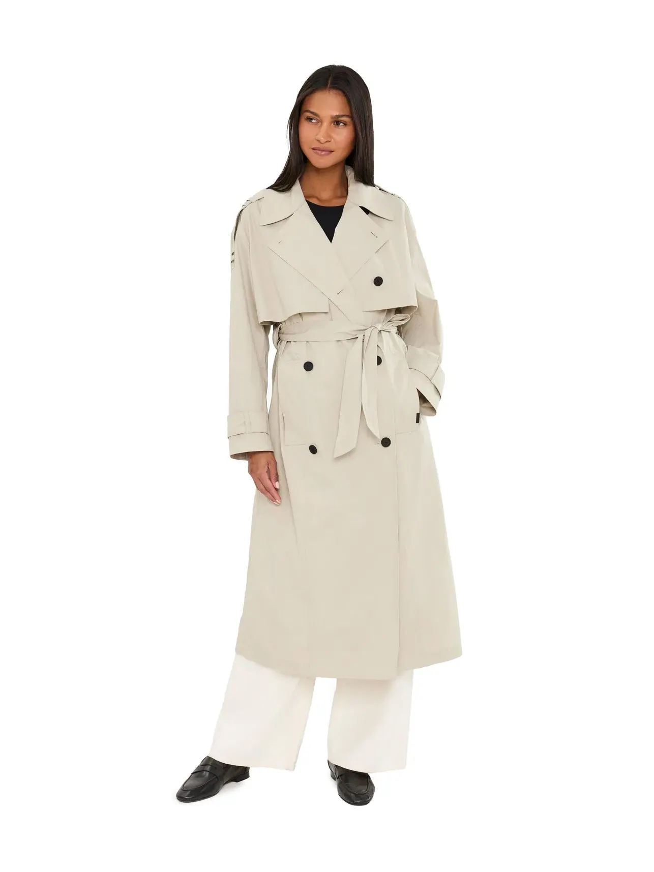 Тренч Linnie Lib Trench Allsaints — изображение 1 из 5, серый