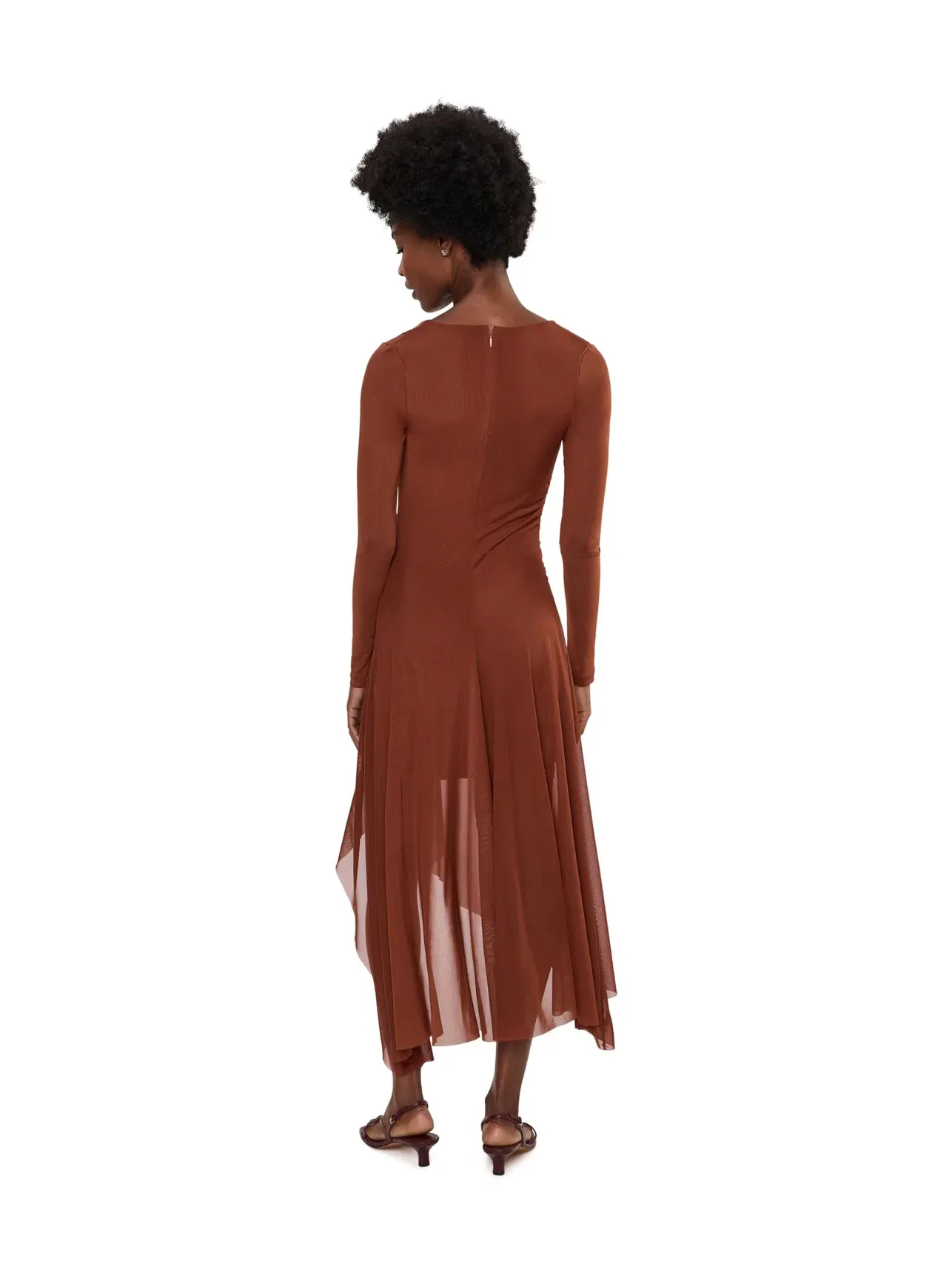 Платье Лория Allsaints — изображение 4 из 5, коричневый