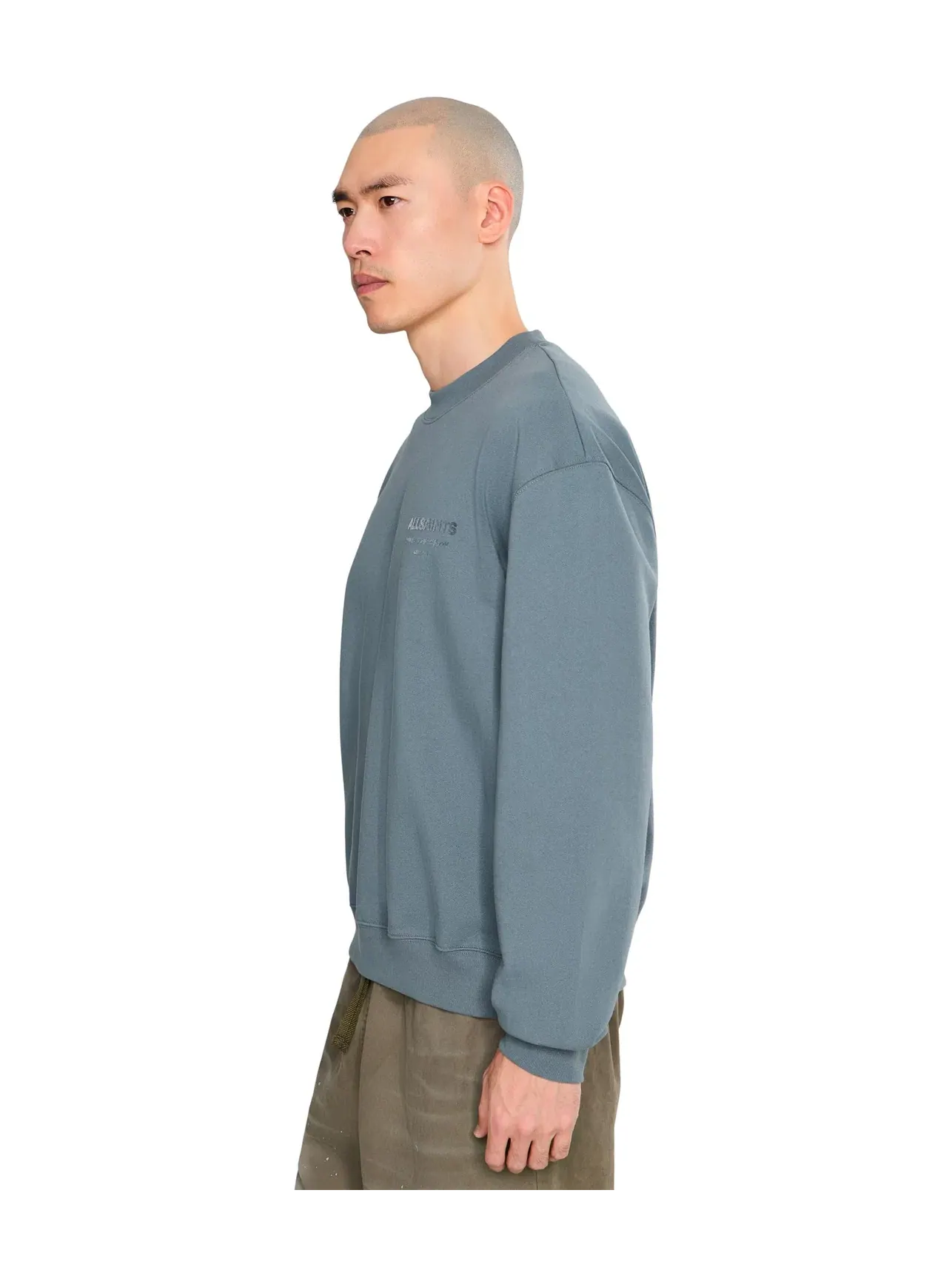 Толстовка Xander Crews Allsaints — изображение 3 из 5, синий