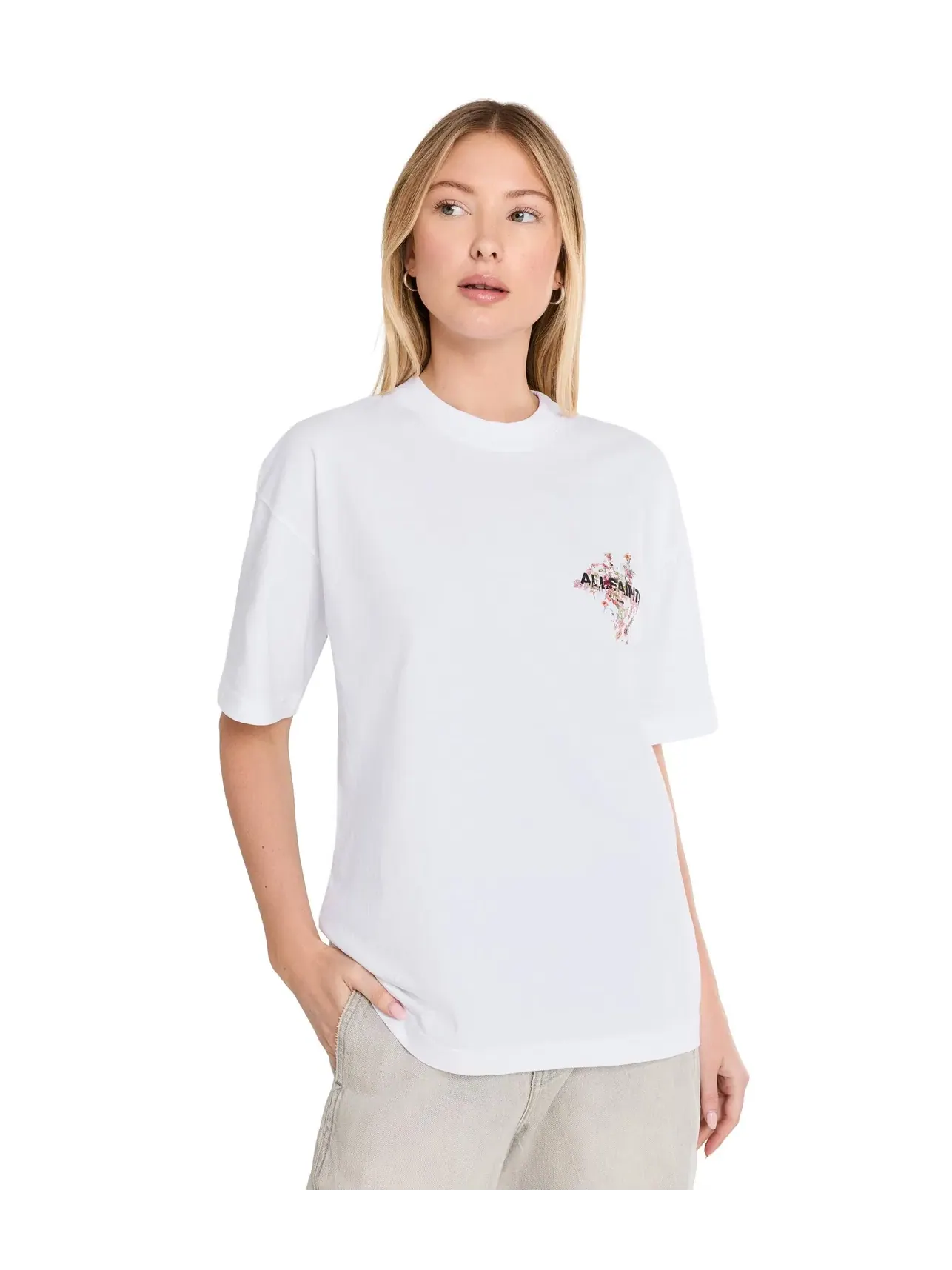 Футболка Valen Etta Tee Allsaints — изображение 1 из 5, белый