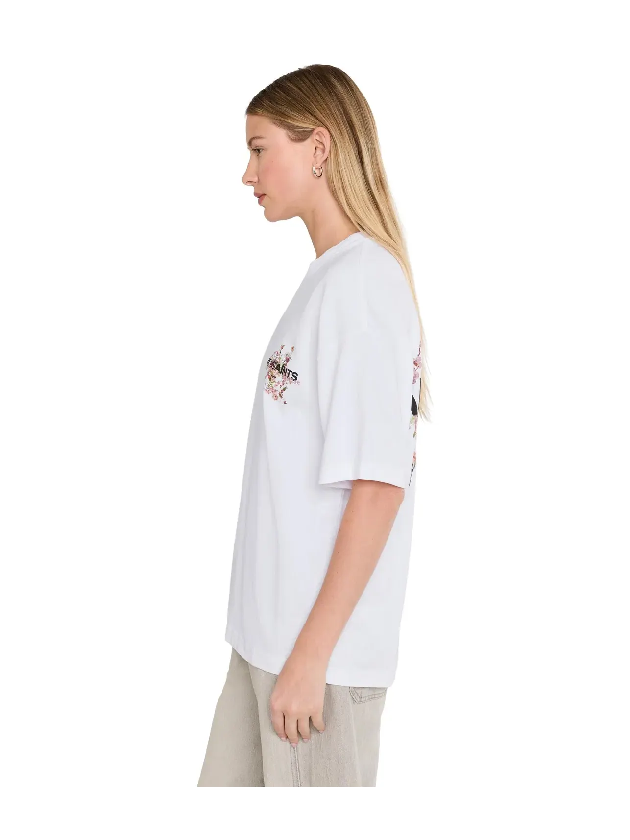 Футболка Valen Etta Tee Allsaints — изображение 3 из 5, белый