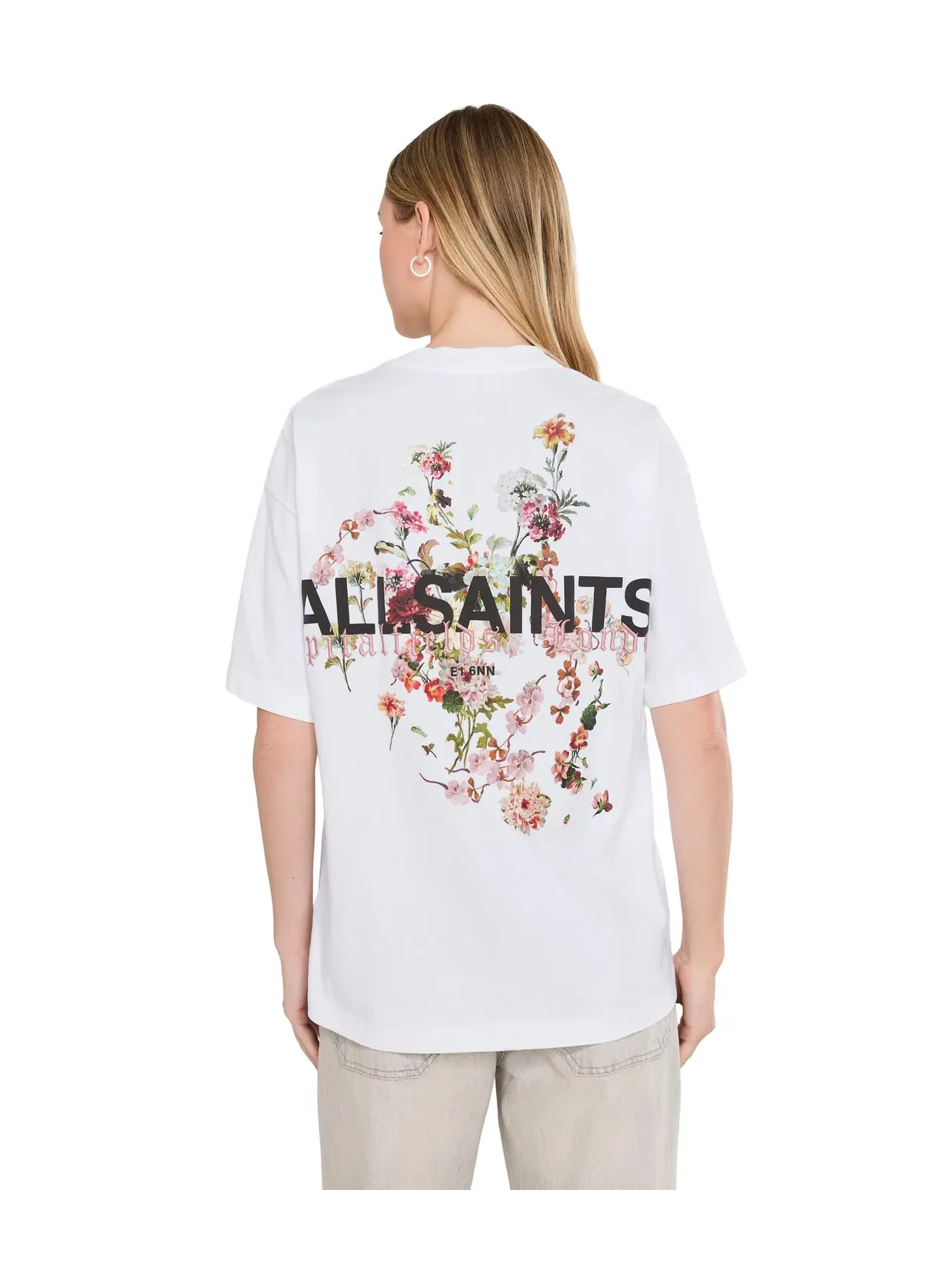 Футболка Valen Etta Tee Allsaints — изображение 4 из 5, белый