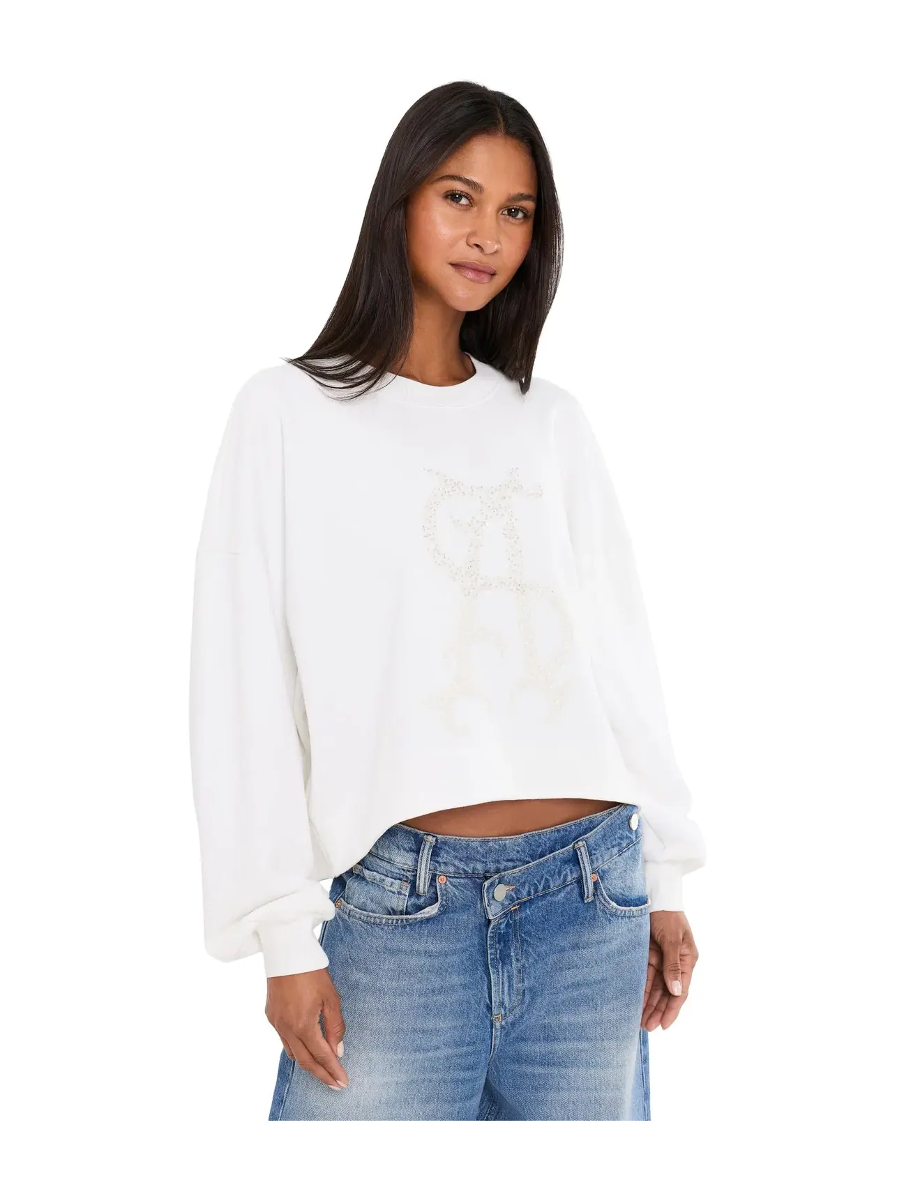 Свитшот Reflex Lila Sweat Allsaints — изображение 1 из 5, белый