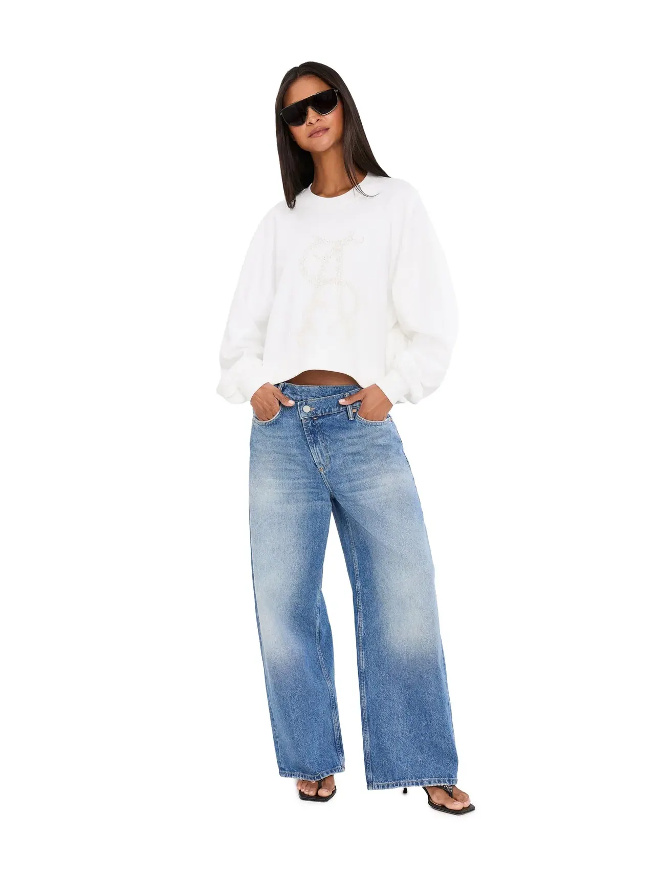 Свитшот Reflex Lila Sweat Allsaints — изображение 2 из 5, белый