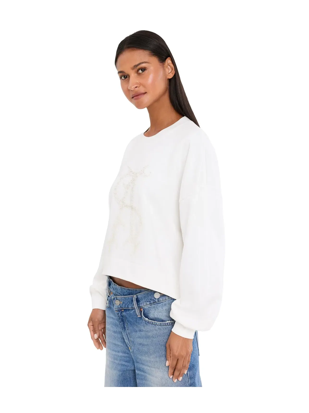 Свитшот Reflex Lila Sweat Allsaints — изображение 3 из 5, белый