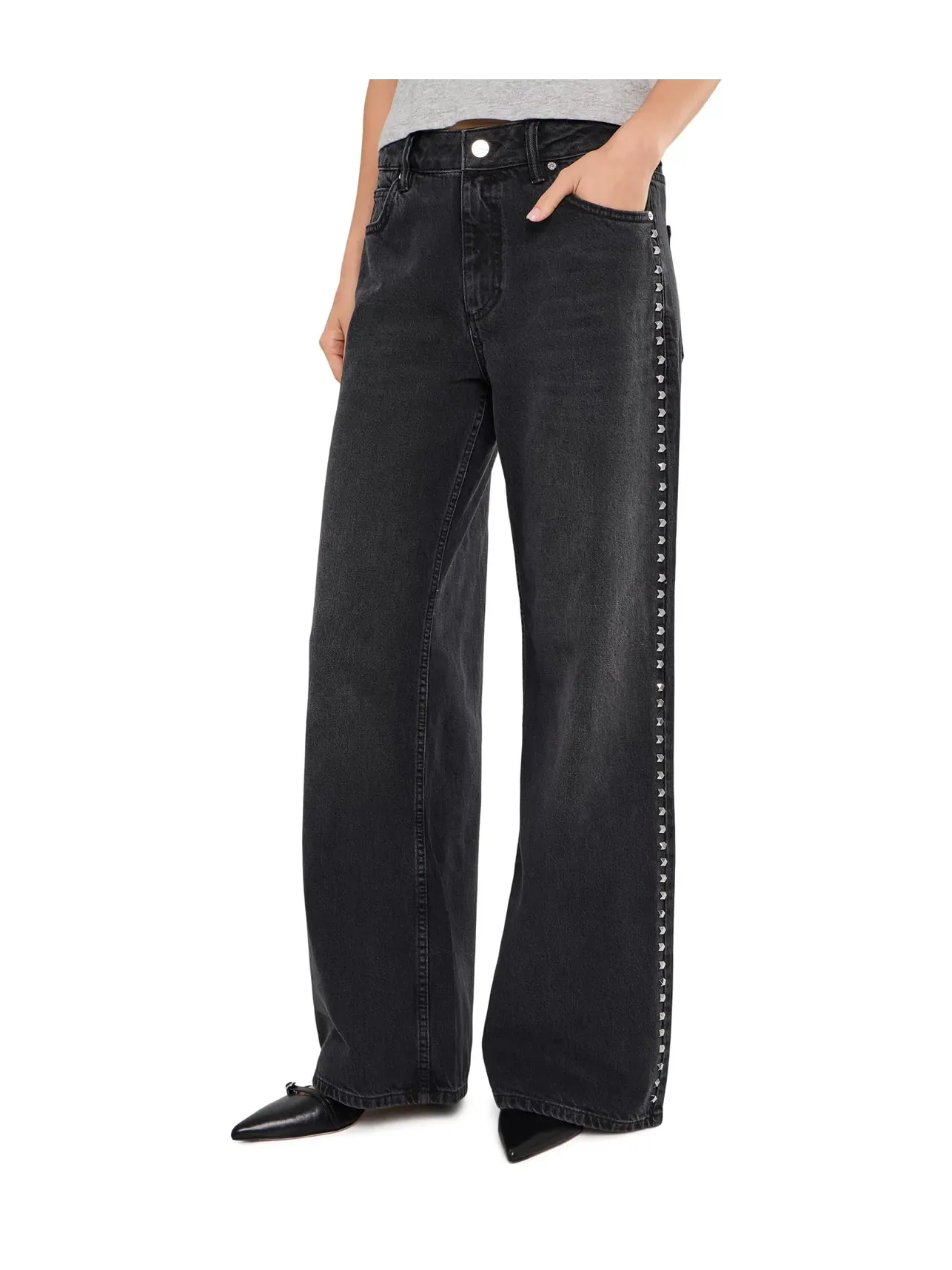 Джинсы Sway Stud Allsaints — изображение 1 из 5, черный